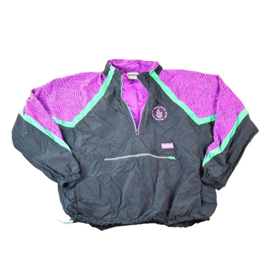 Vintage 1990s Insport US Olympic Training Centre Pullover Quarter Zip Sweatshirt Mens XL