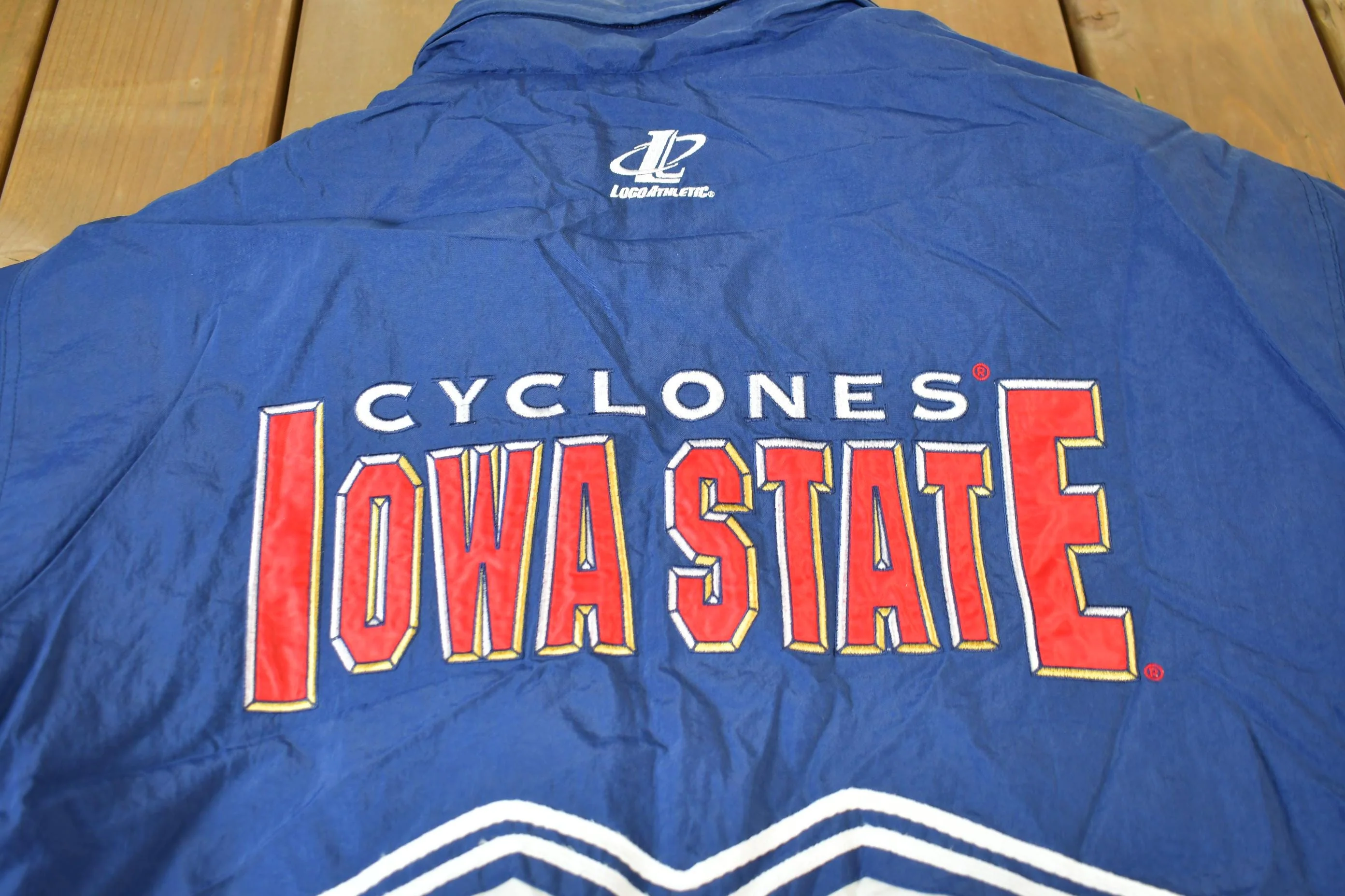 Vintage 1990s Iowa State Cyclones Collegiate NCAA Jacket Men's Large - Image 4