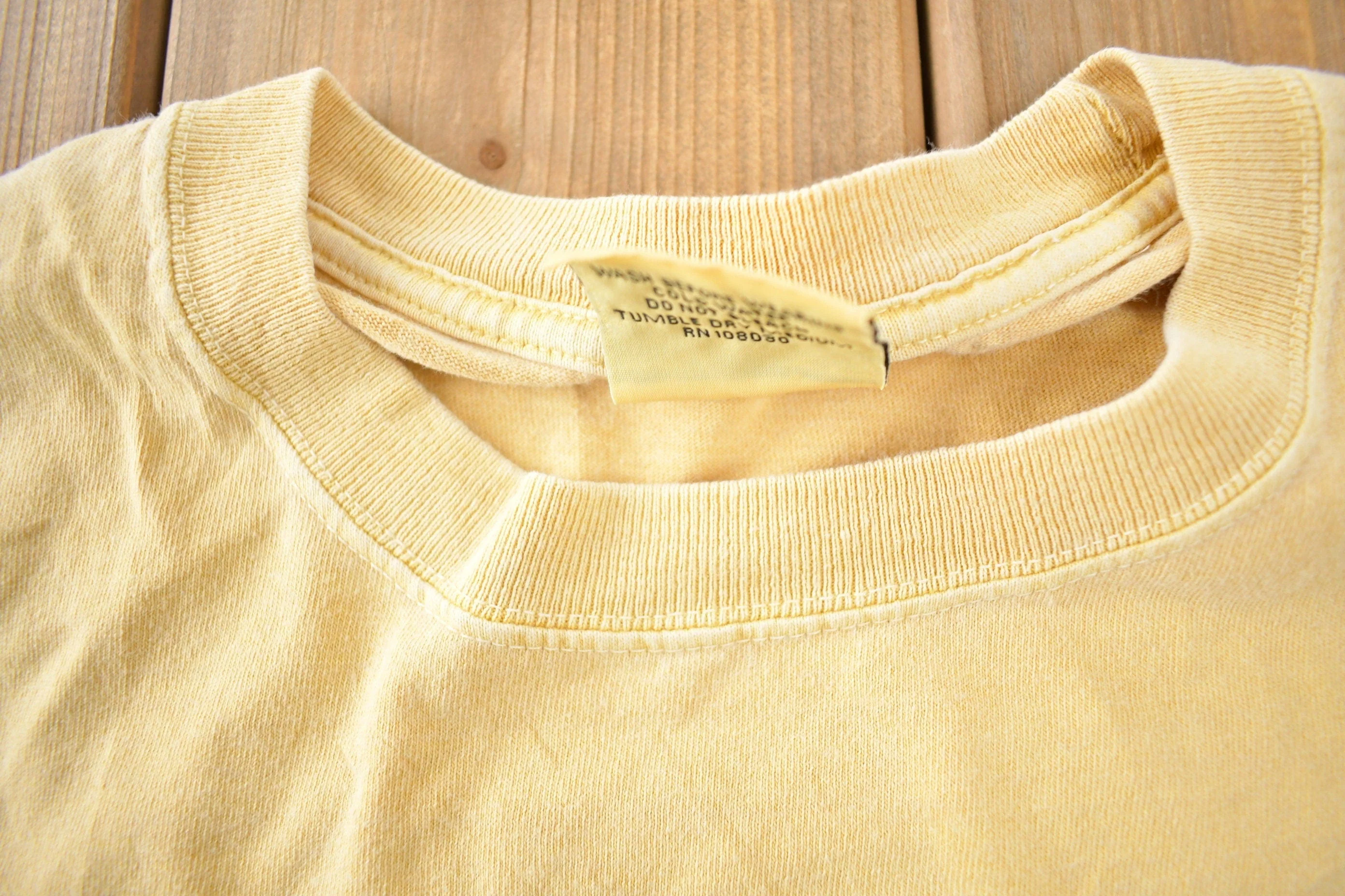 Vintage 1990s Iowa State Univsersity Collegiate Long T-Shirt Made In USA Men's M - Image 5