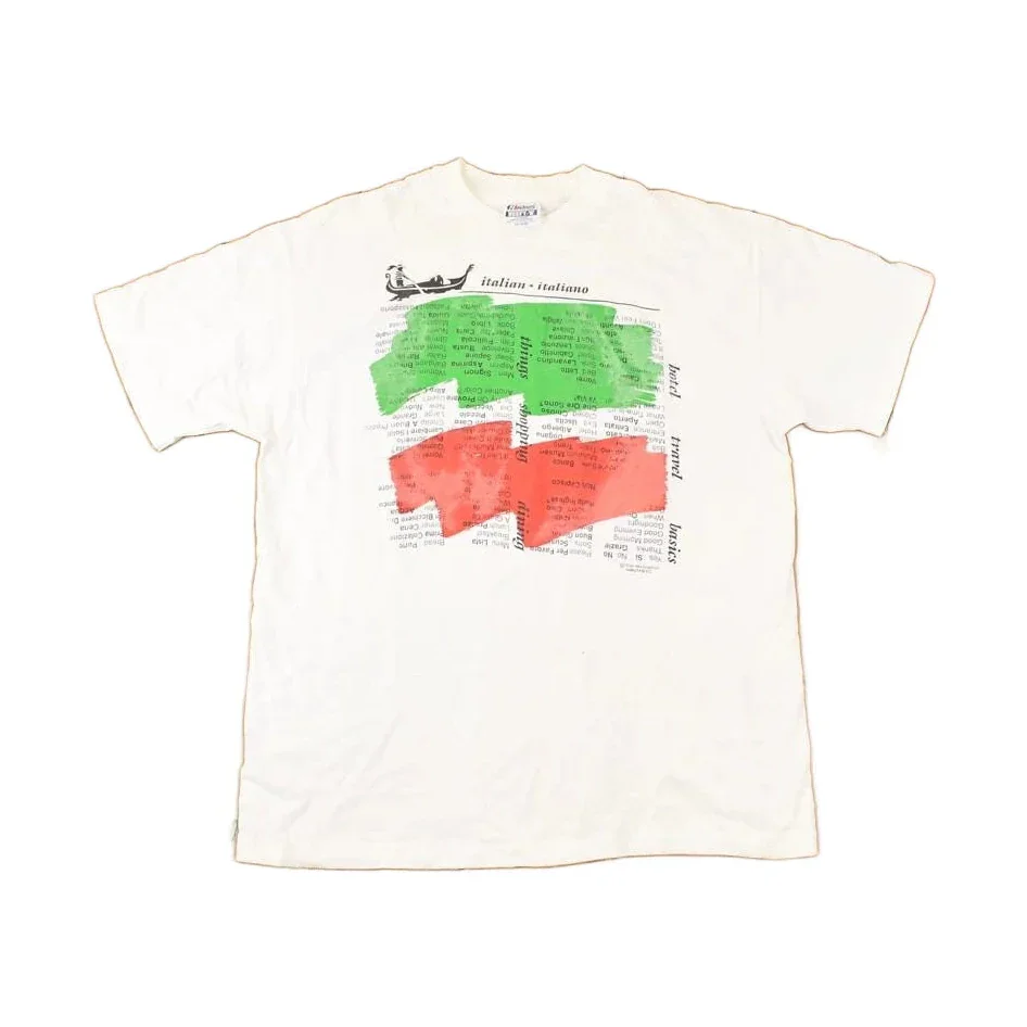 Vintage 1990s Italiano Souvenir Travel T-Shirt Men's M