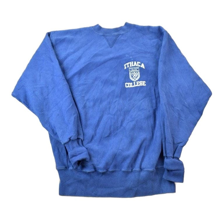 Vintage 1990s ITHACA College University Collegiate Crewneck Men's XL - Image 2