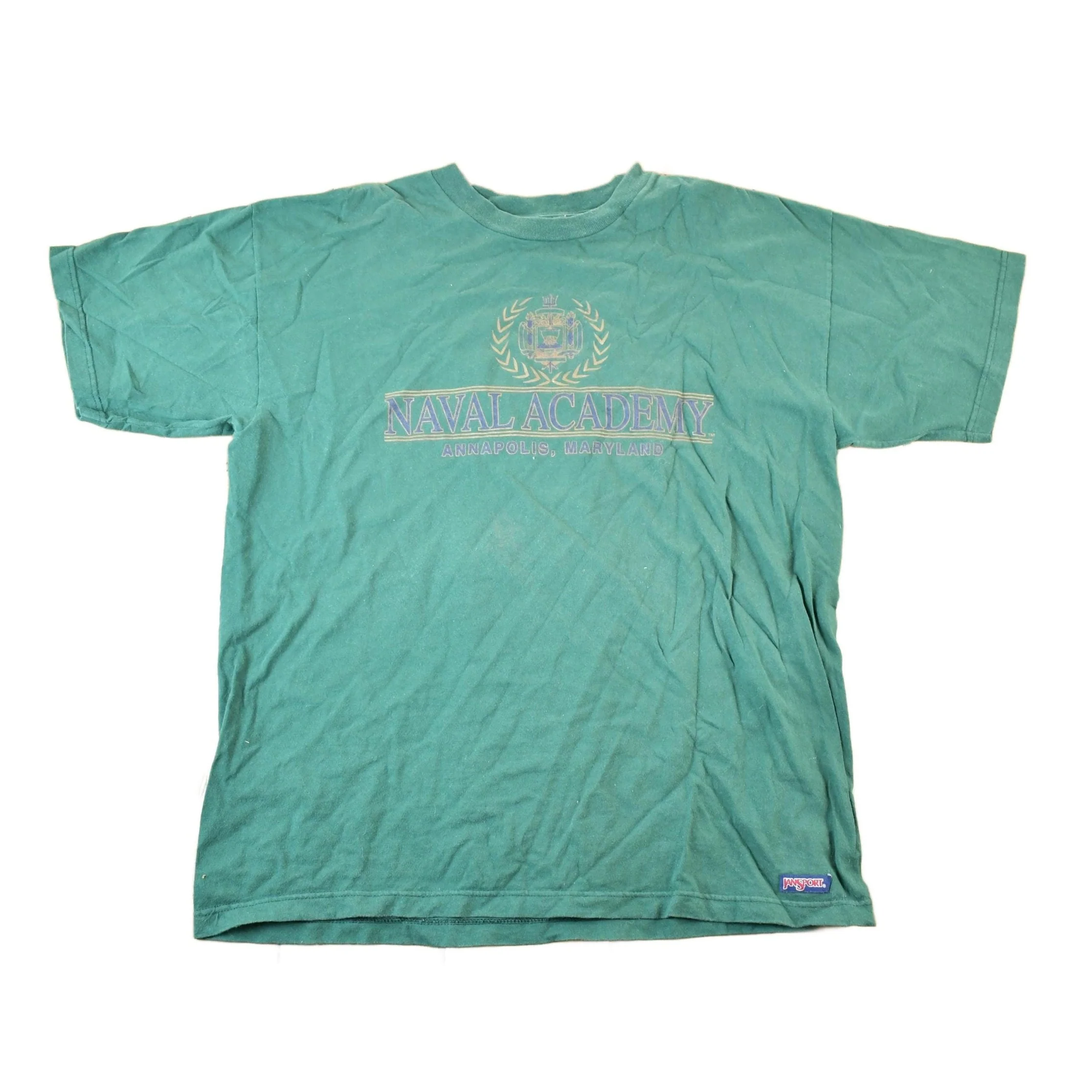 Vintage 1990s Jansport Naval Academy Souvenir T-Shirt Mens L