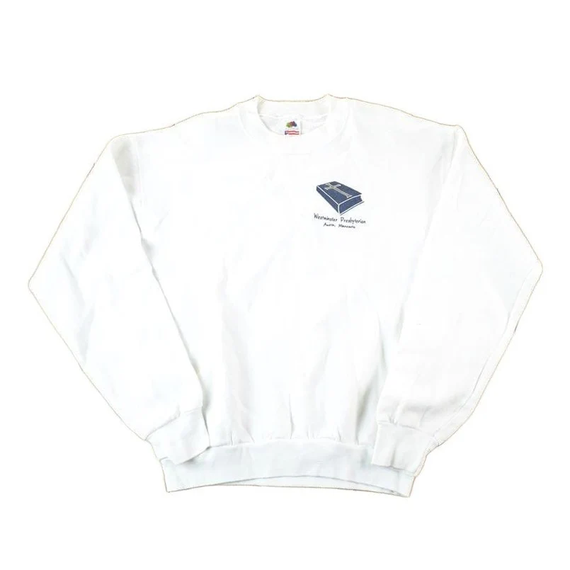 Vintage 1990s Joyful Noise Unto The World Crewneck Sweatshirt Mens L - Image 2