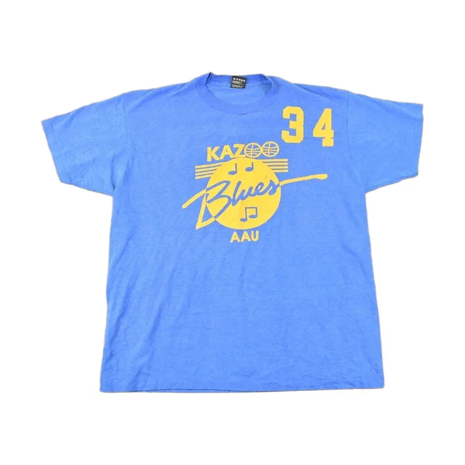 Vintage 1990s Kazoo Blues 34 Souvenir Travel T-Shirt Men's XL
