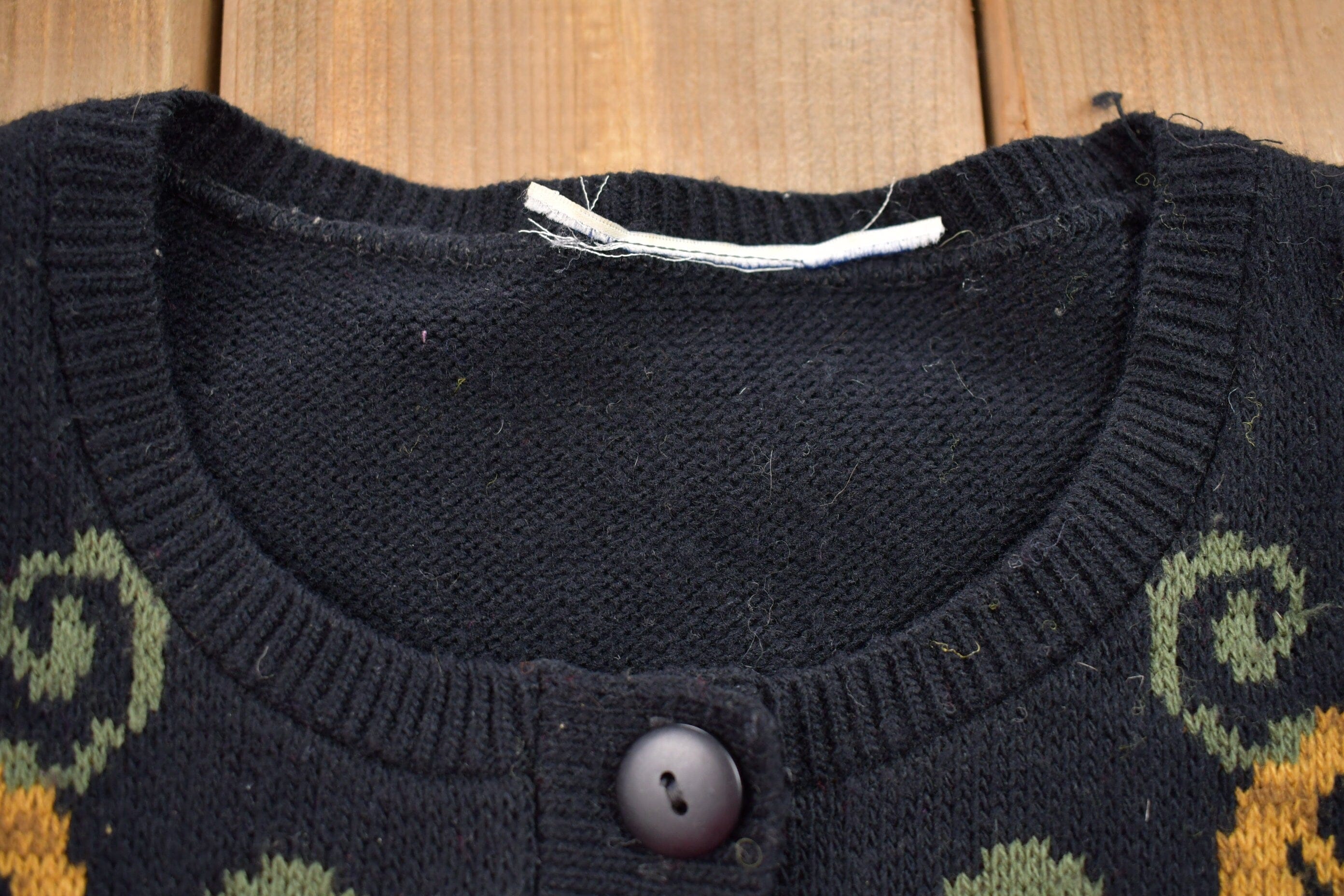 Vintage 1990s Knit Cardigan Sweater Women's M - Image 3