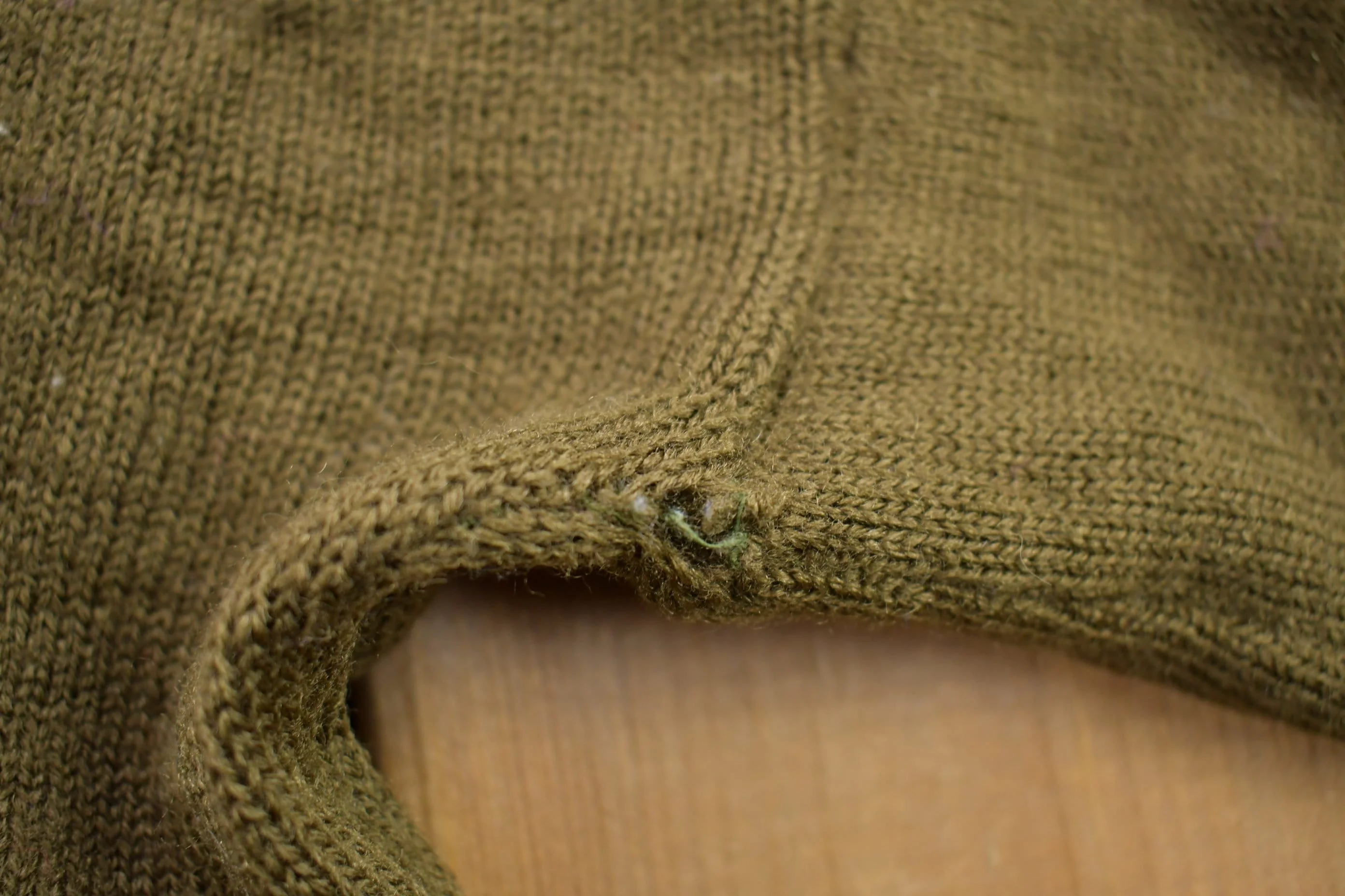 Vintage 1990s Knitted Quarter Button Sweater Men's Small - Image 3