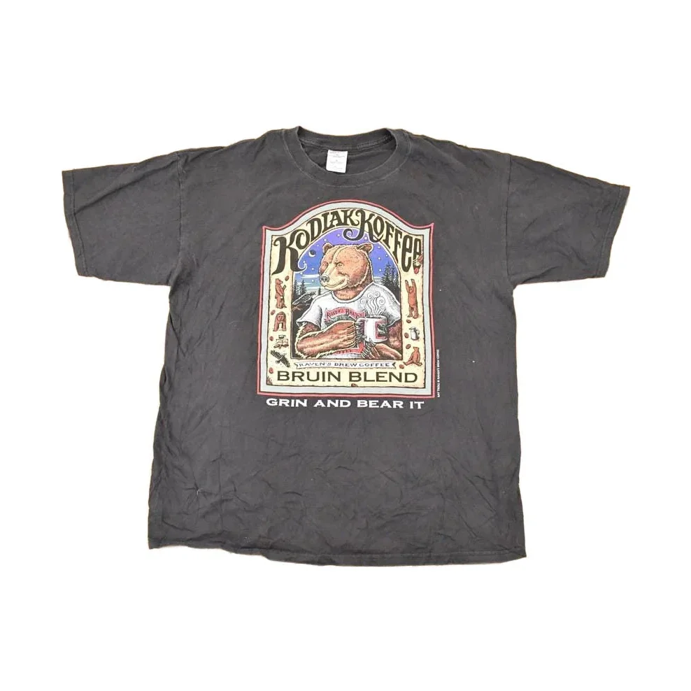 Vintage 1990s Kodiak Coffee Big Bear Souvenir Travel T-Shirt Men's XL