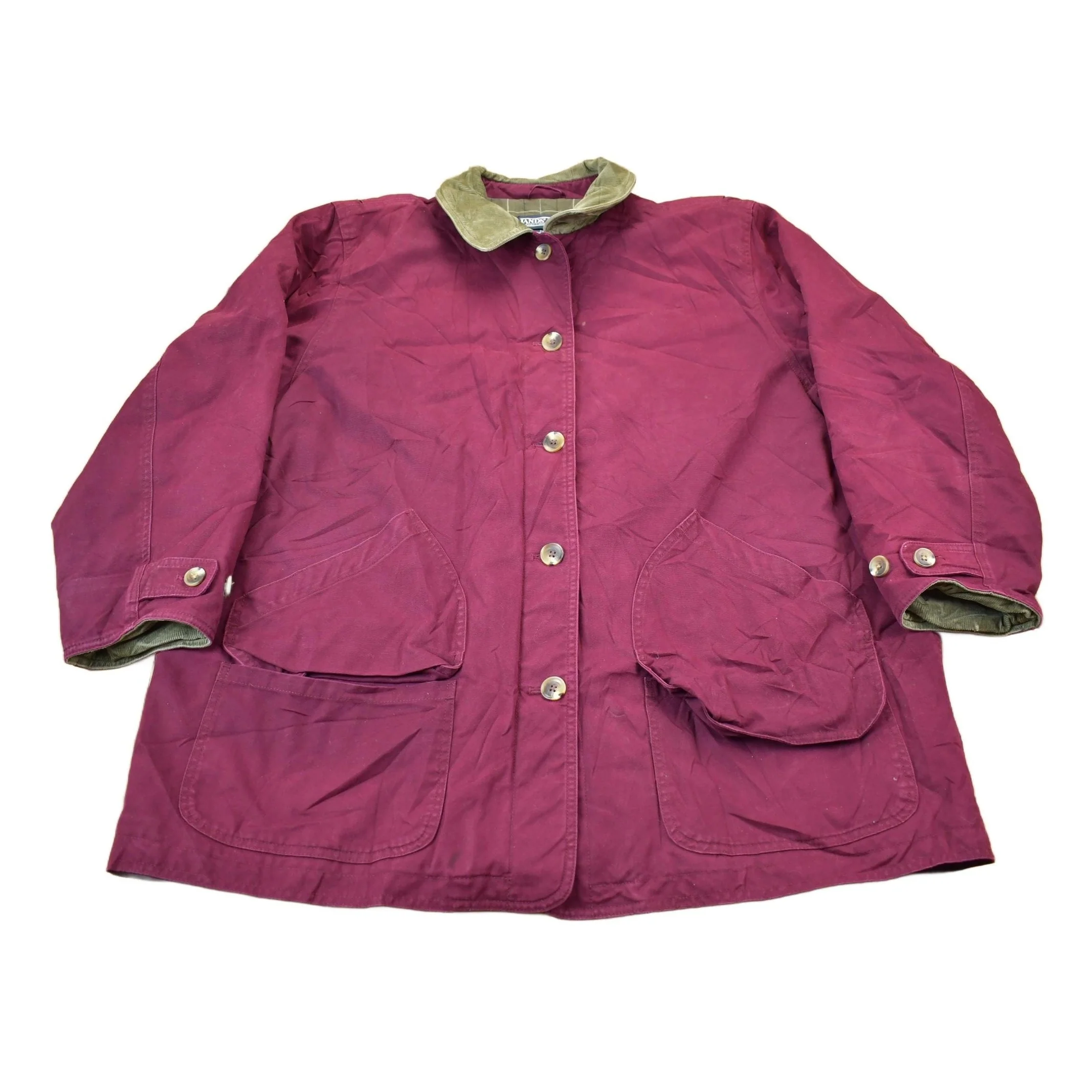 Vintage 1990s Lands End Field Jacket Women's 2XL