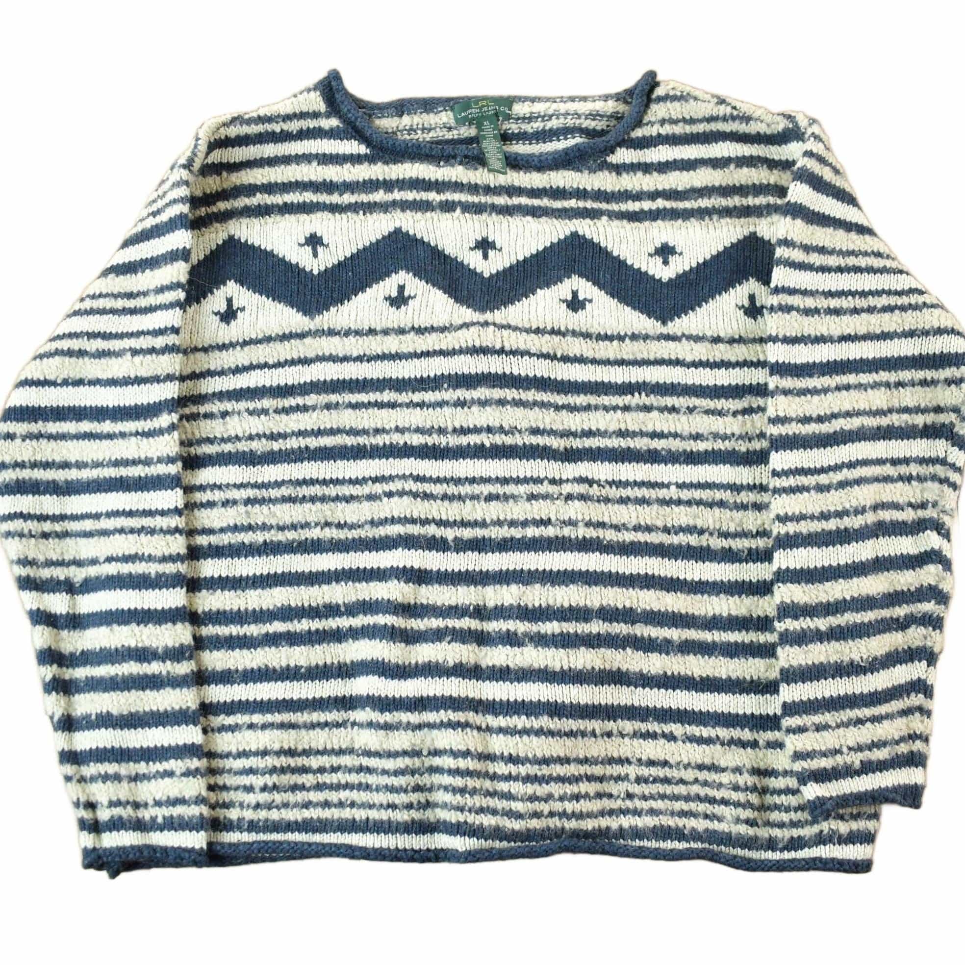 Vintage 1990s Lauren Ralph Lauren Knit Crewneck Sweater Women's S-M