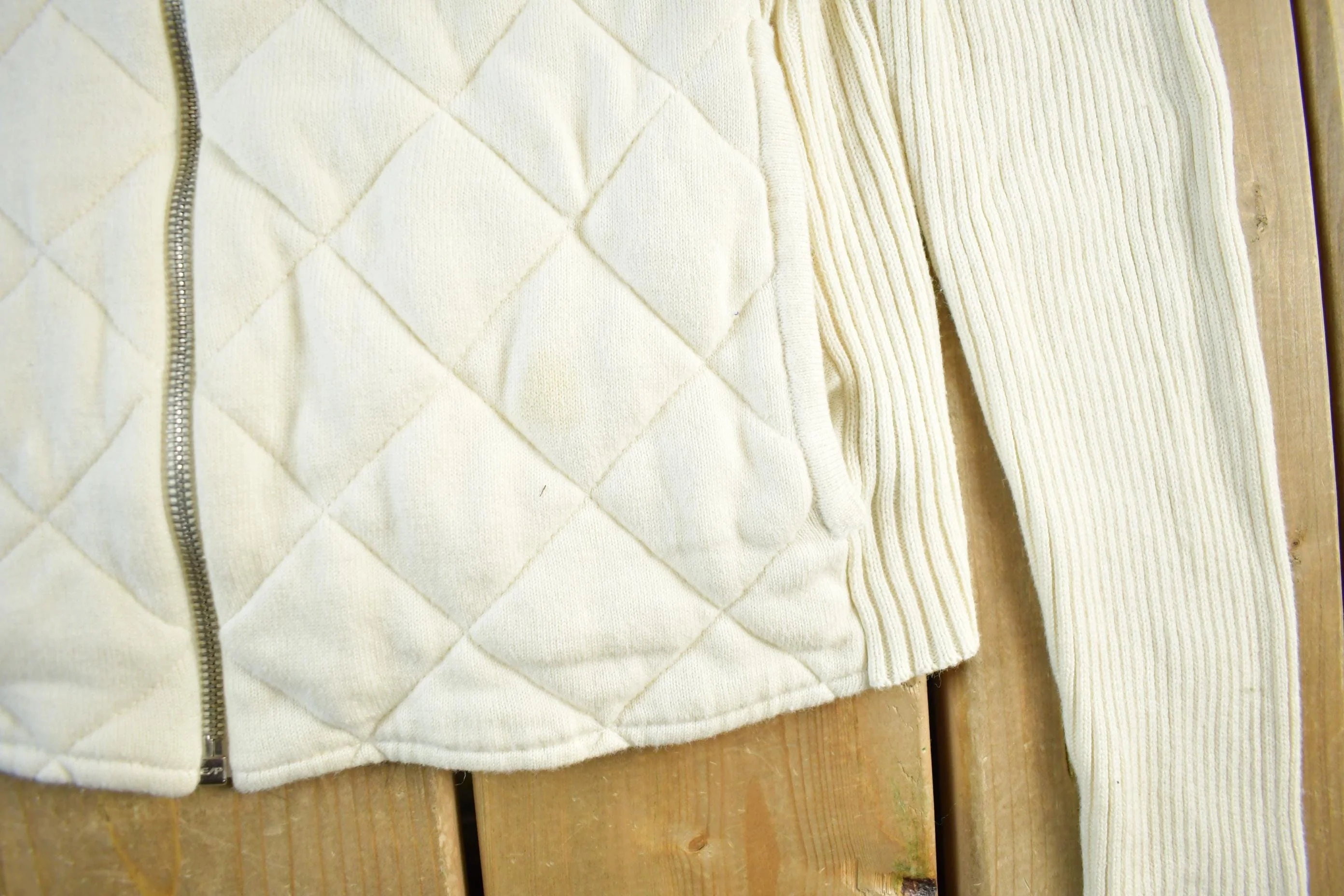 Vintage 1990s Lauren Ralph Lauren Wool Knit Full Zip Sweater Jacket Women's Medium - Image 4