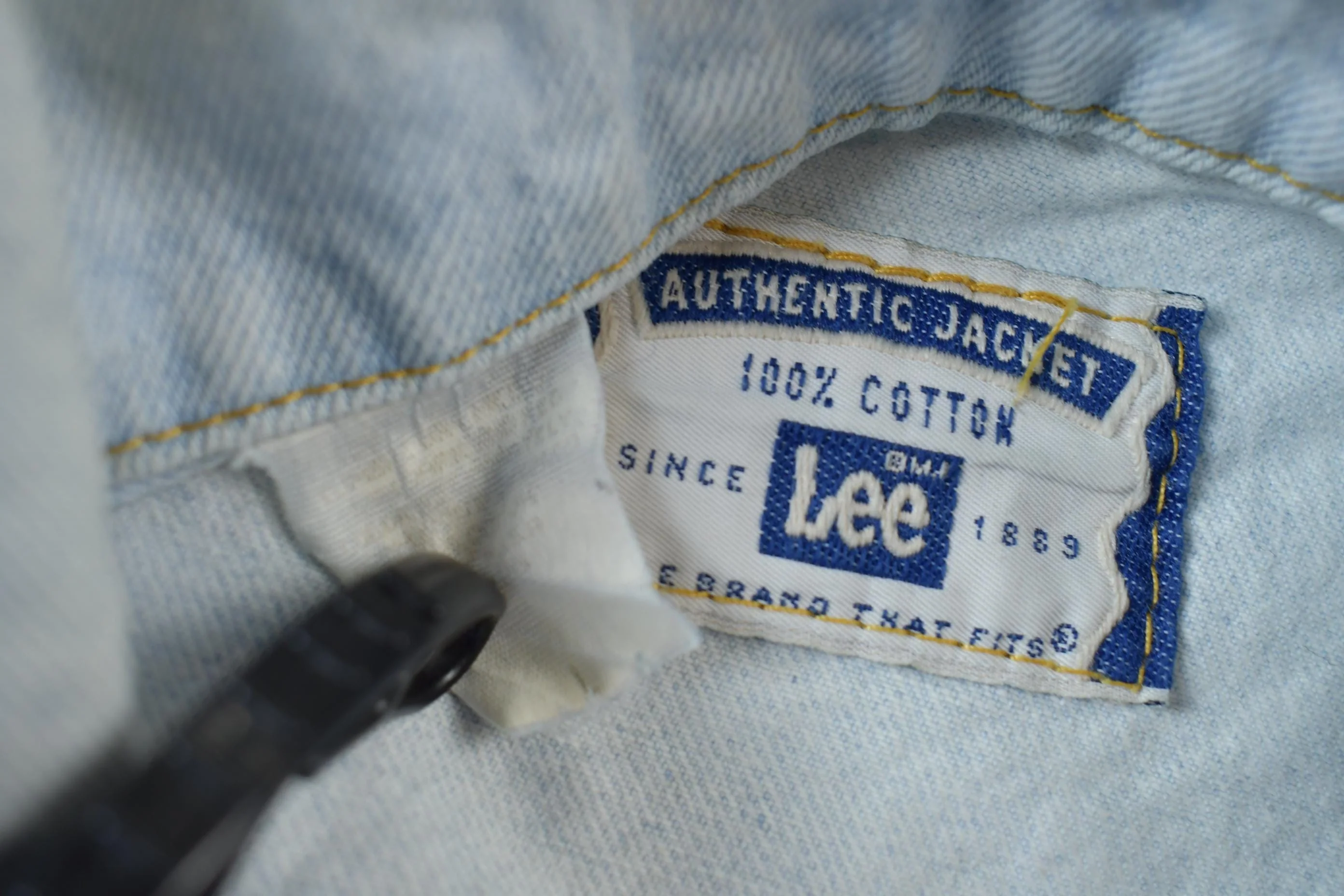 Vintage 1990s Lee Denim Jean Jacket Men's Large - Image 3