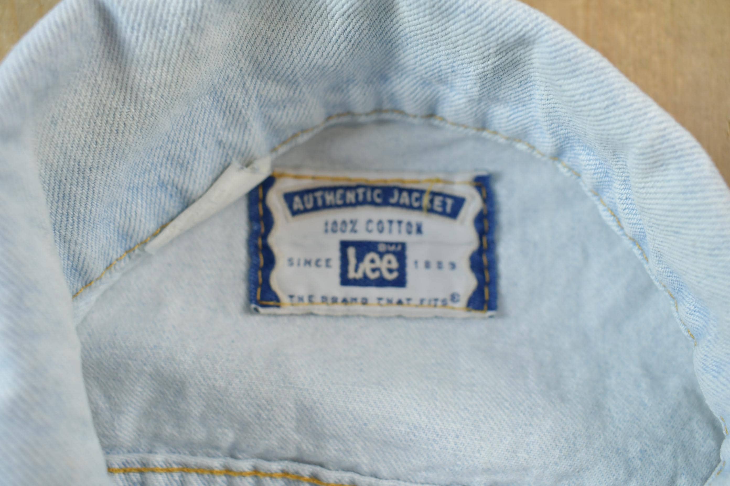 Vintage 1990s Lee Denim Jean Jacket Men's Large - Image 4