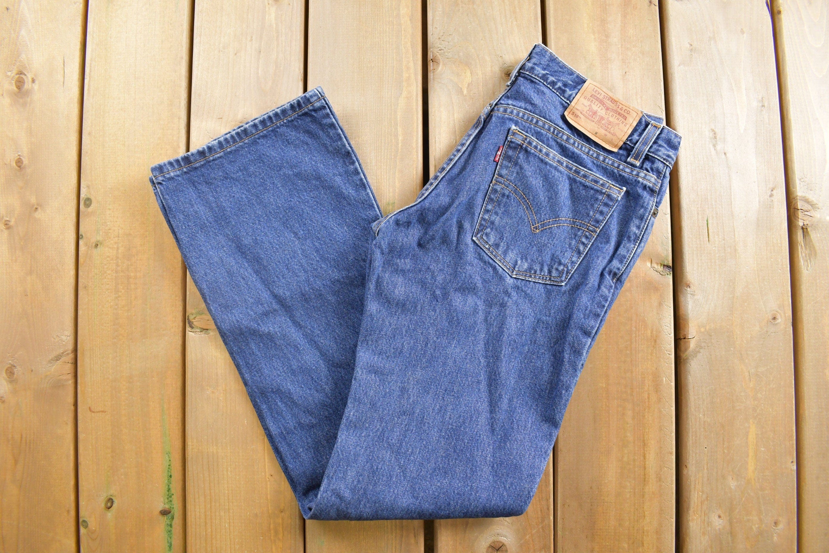 Vintage 1990s Levi's 518 Red Tab Denim Jeans Youth 31 x 30 - Image 3