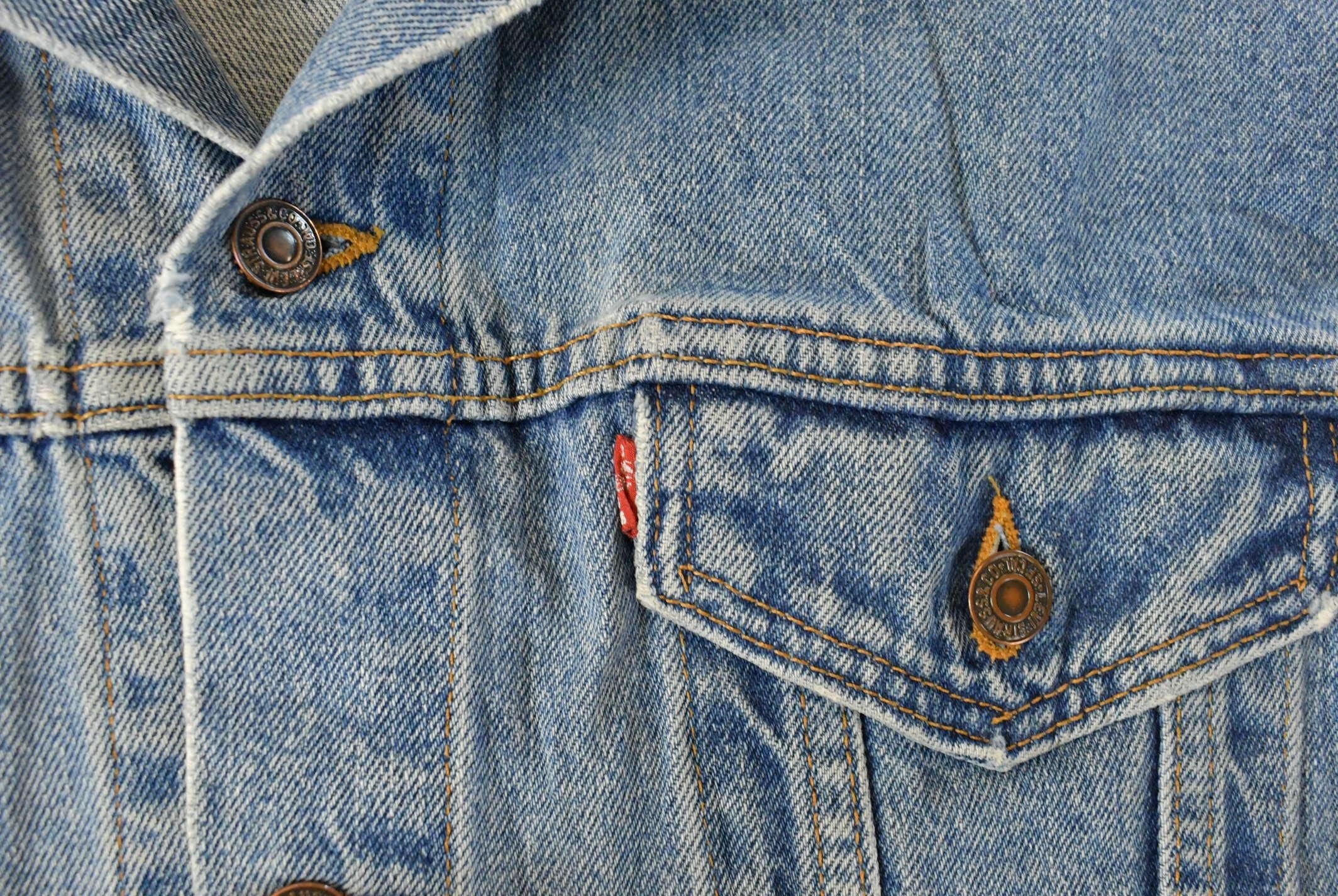 Vintage 1990s Levi's Denim Jean Trucker Jacket Men's XL - Image 3