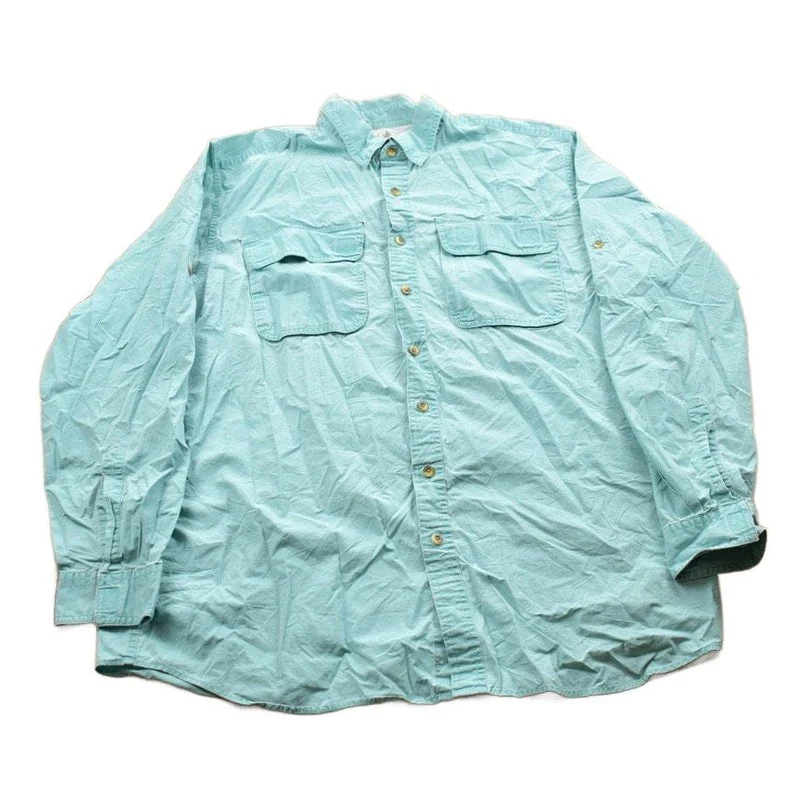 Vintage 1990s LL Bean Blank Button Up Shirt Men's XL