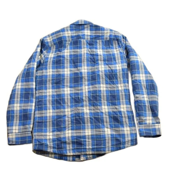 Vintage 1990s LL Bean Plaid Flannel Button Up Shirt Men's S - Image 2