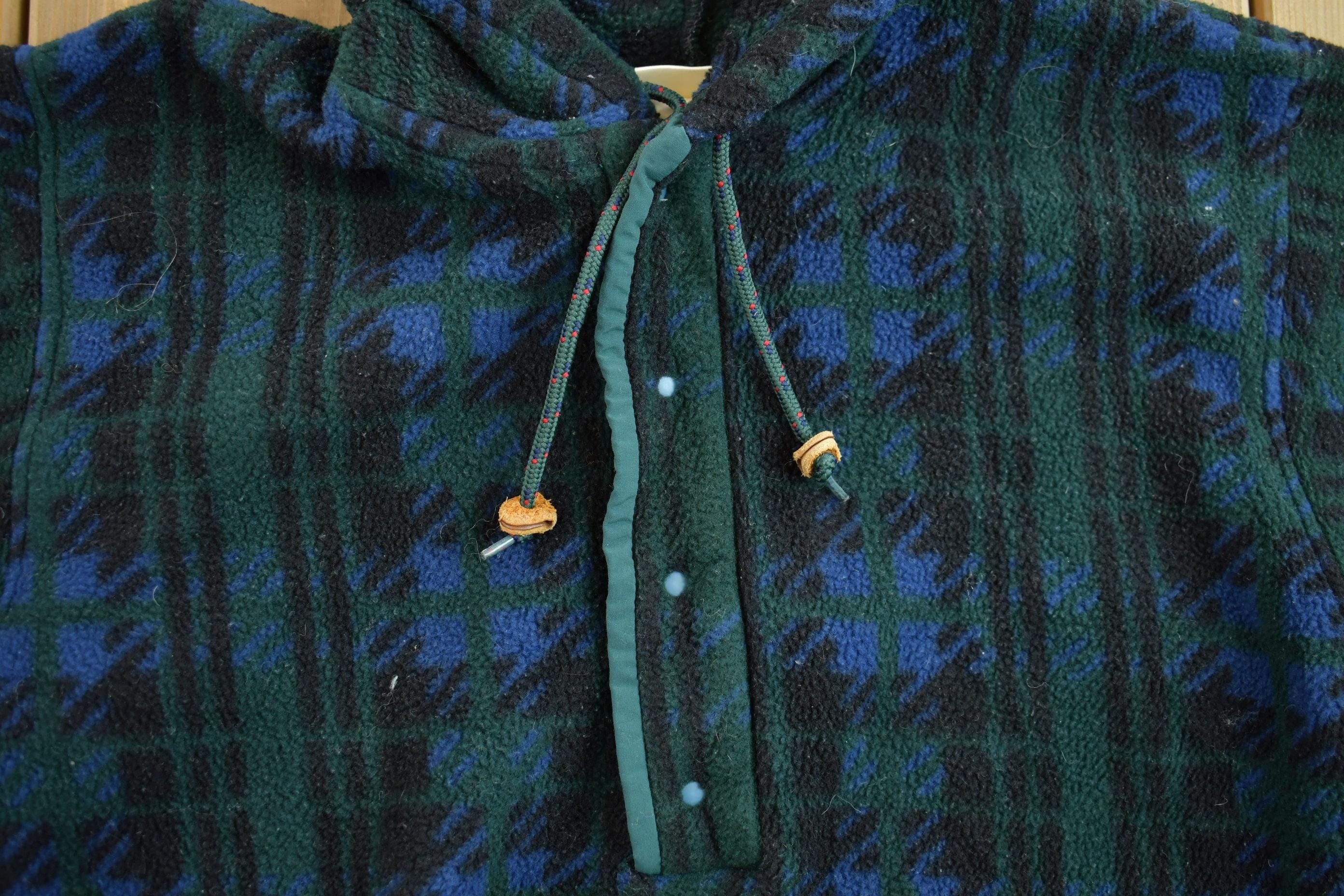 Vintage 1990s LL Bean T Snap Fleece Hoodie Women's S - Image 4