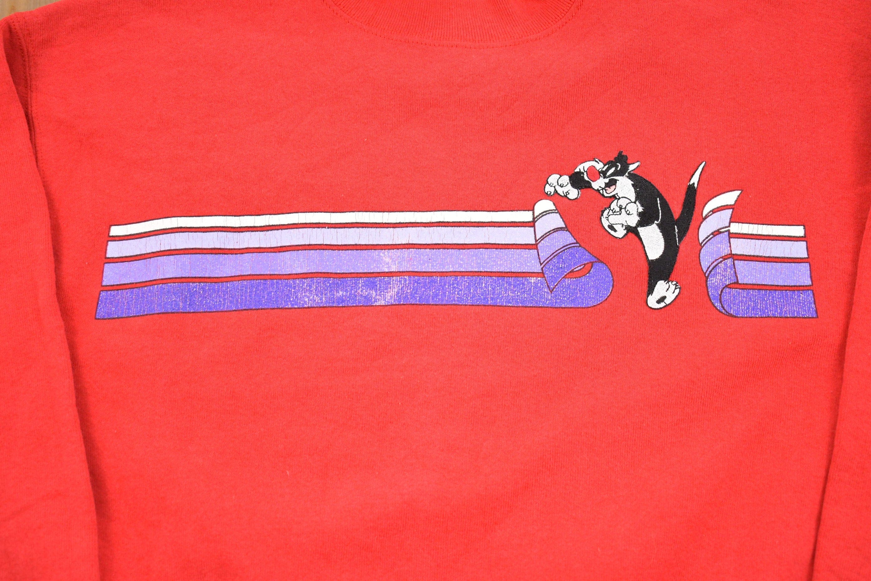 Vintage 1990s Looney Tunes Graphic Sweatshirt Men's Small - Image 3