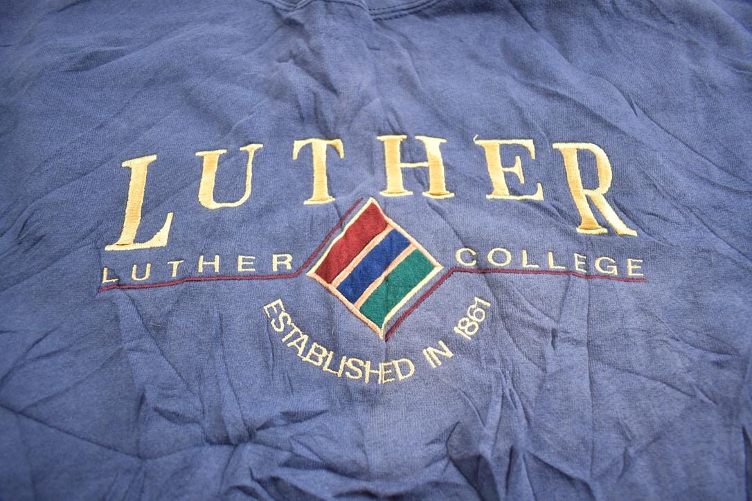 Vintage 1990s Luther College Embroidered Jansport Crewneck Sweatshirt Men's XL - Image 3