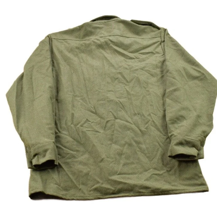 Vintage 1990s Magrath Manufacturing Co Wool Blank Button Up Shirt Men's MMen's Medium - Image 2