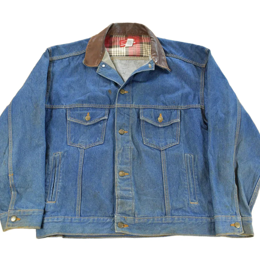 Vintage 1990s Marlboro Country Store Denim Jean Jacket Men's XL