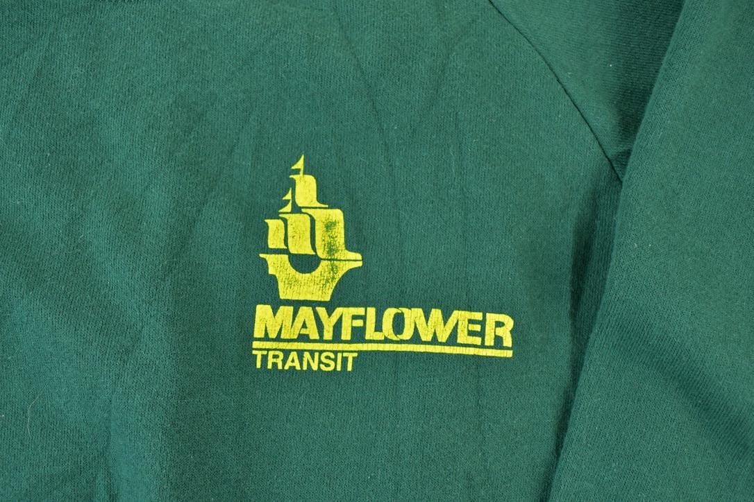 Vintage 1990s Mayflower Transit Crewneck Sweatshirt Made In USA Men's Large - Image 4