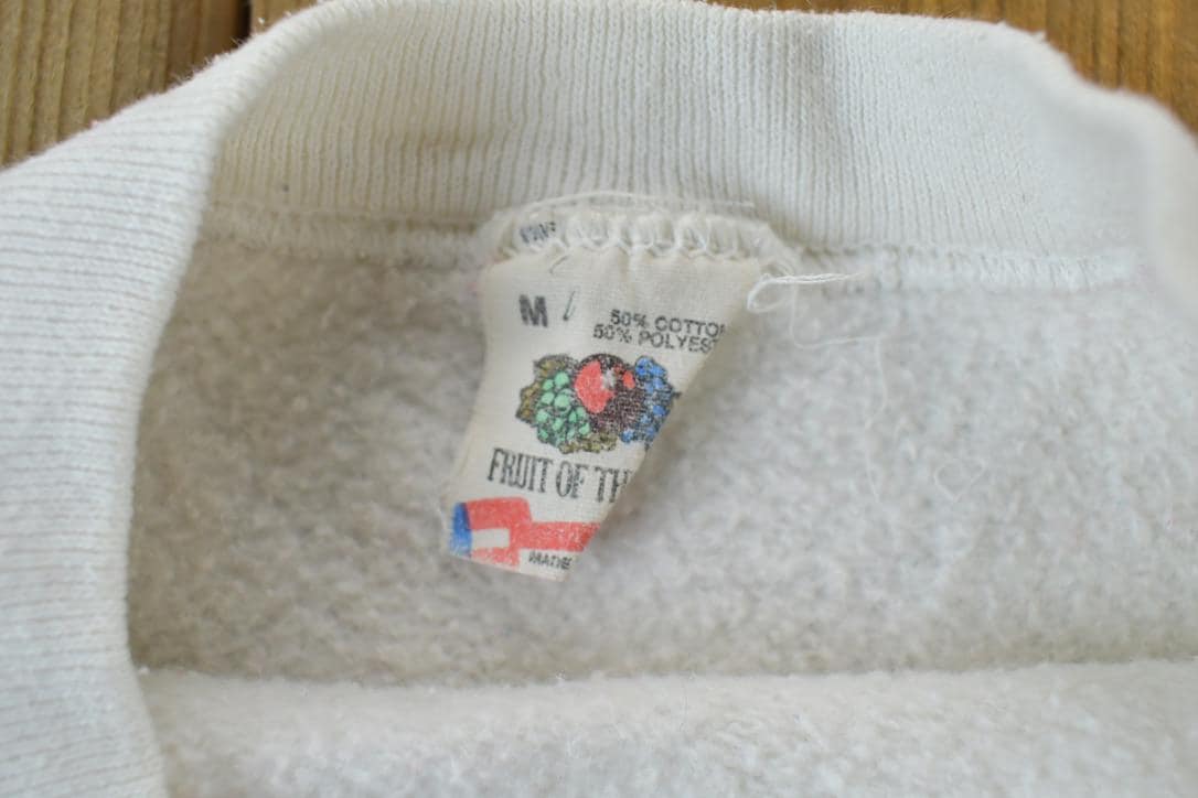 Vintage 1990s Merry Moosement Crewneck Sweatshirt Made In USA - Image 5