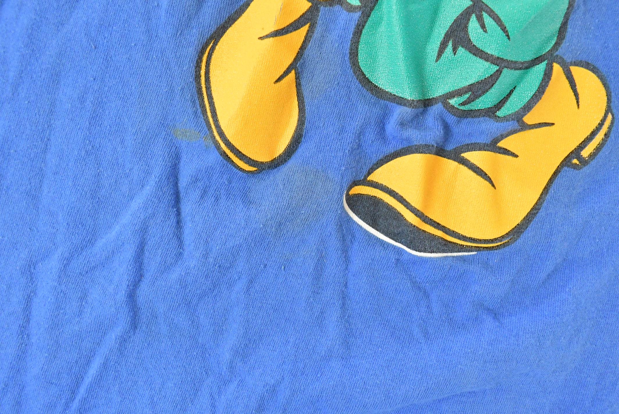 Vintage 1990s Mickey & Co Goofy's World T-Shirt Men's 2XL - Image 6