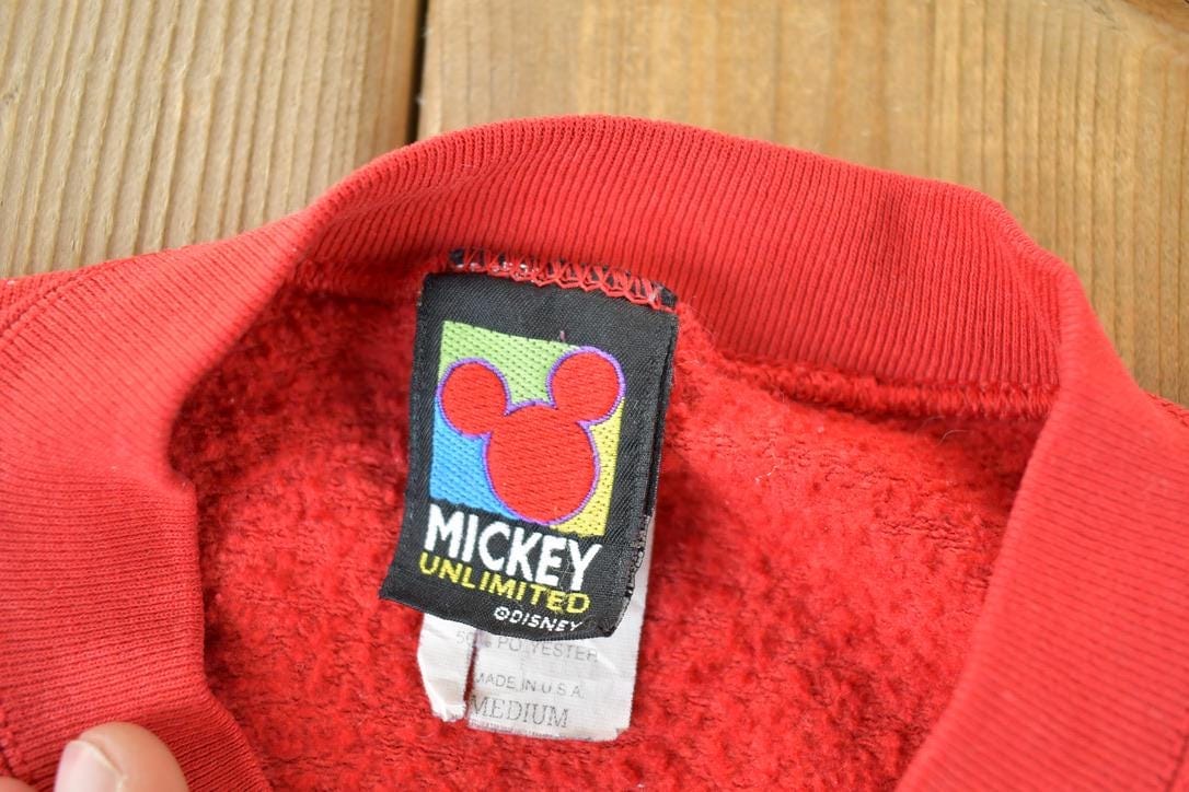 Vintage 1990s Mickey Mouse Disney Crewneck Men's Large - Image 3
