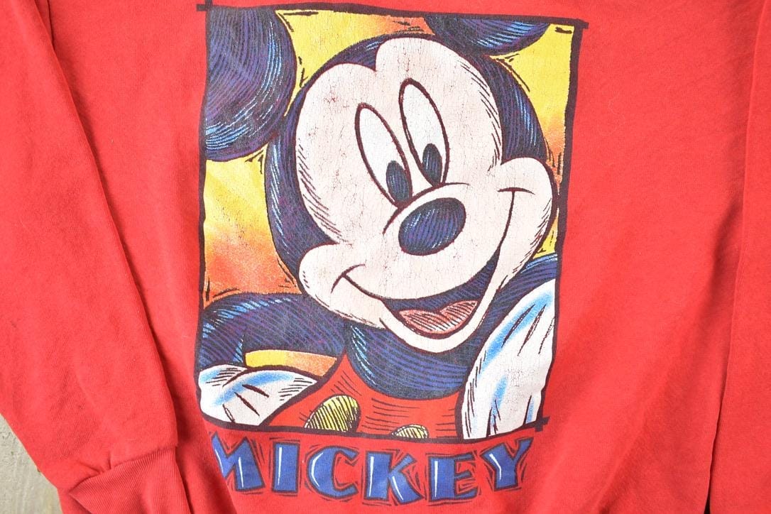 Vintage 1990s Mickey Mouse Disney Crewneck Men's Large - Image 4