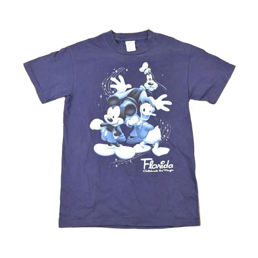 Vintage 1990s Mickey Mouse Florida Celebrate The Magic Disney T-Shirt Men's S