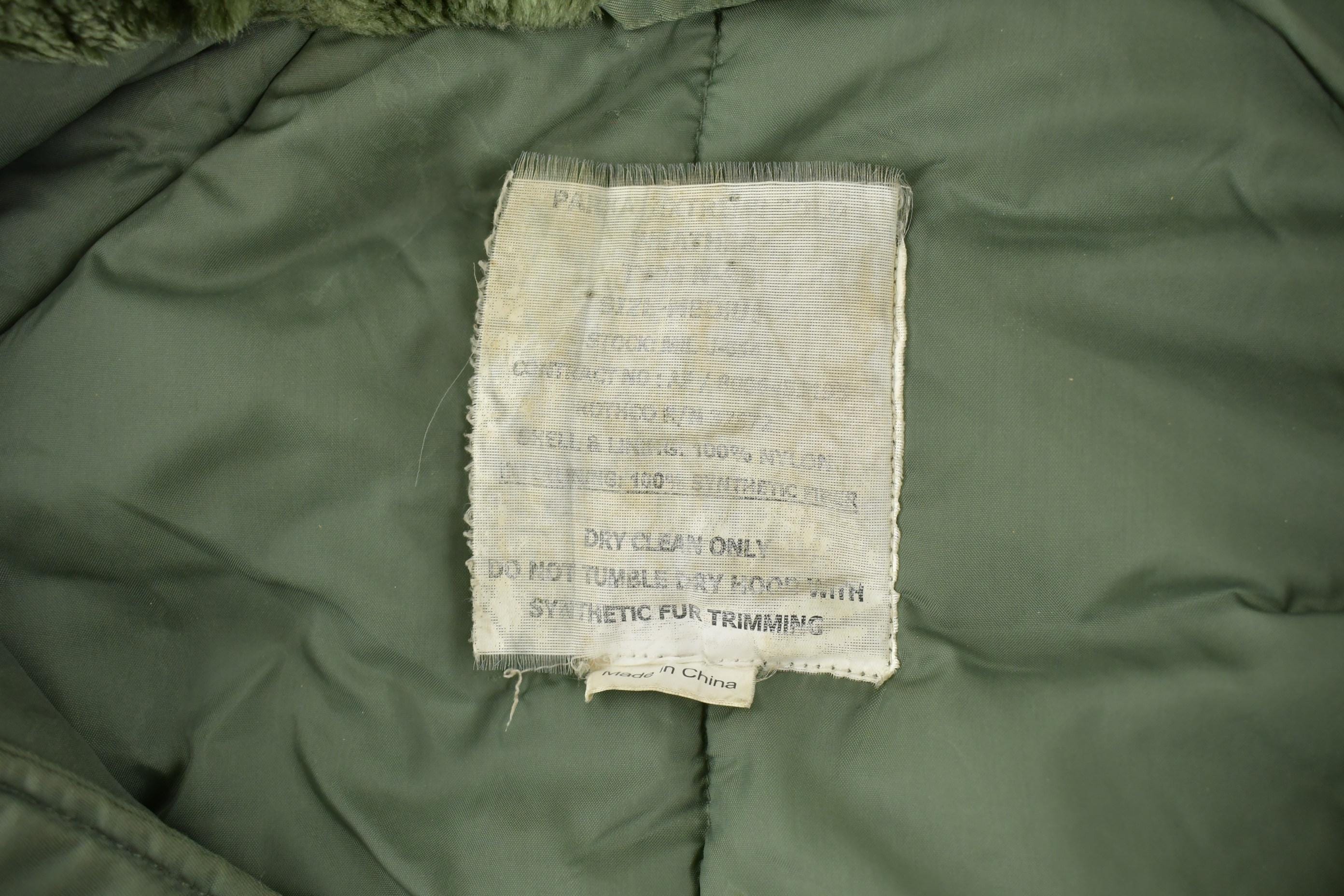 Vintage 1990s Military Parka Jacket Size M Men's Medium - Image 3