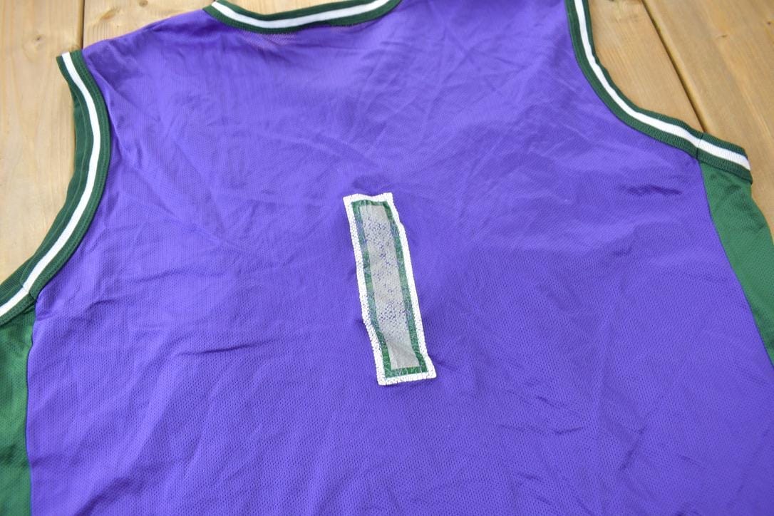 Vintage 1990s Milwaukee Bucks NBA Champion Jersey Men's XL - Image 6