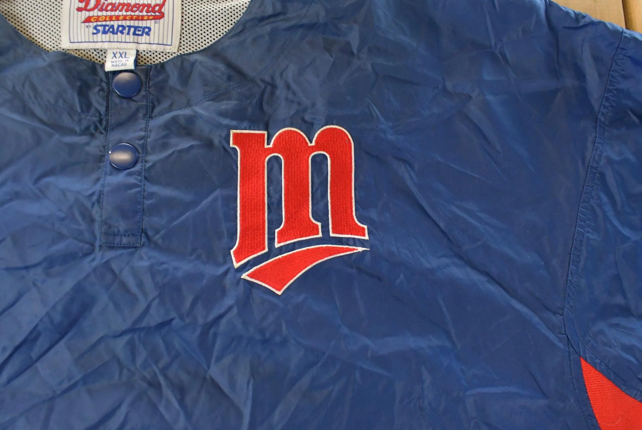 Vintage 1990s Minnesota Twins Starter MLB Batting Cage Pullover Jacket Men's 2XL - Image 3
