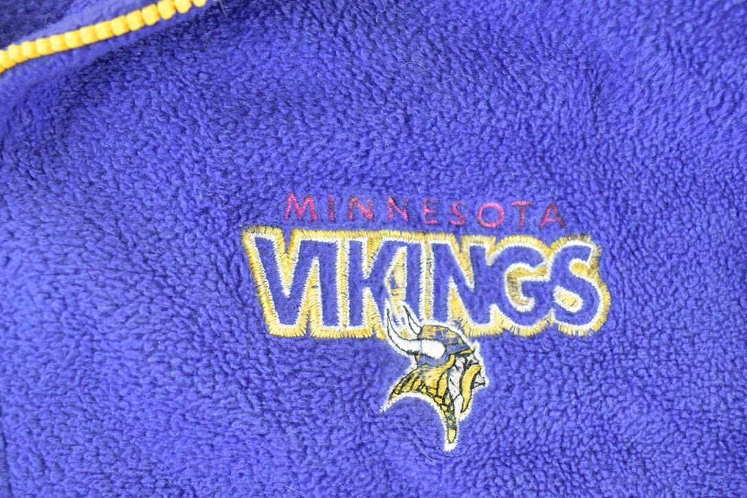 Vintage 1990s Minnesota Vikings Fleece NFL Sweater Men's Large - Image 3
