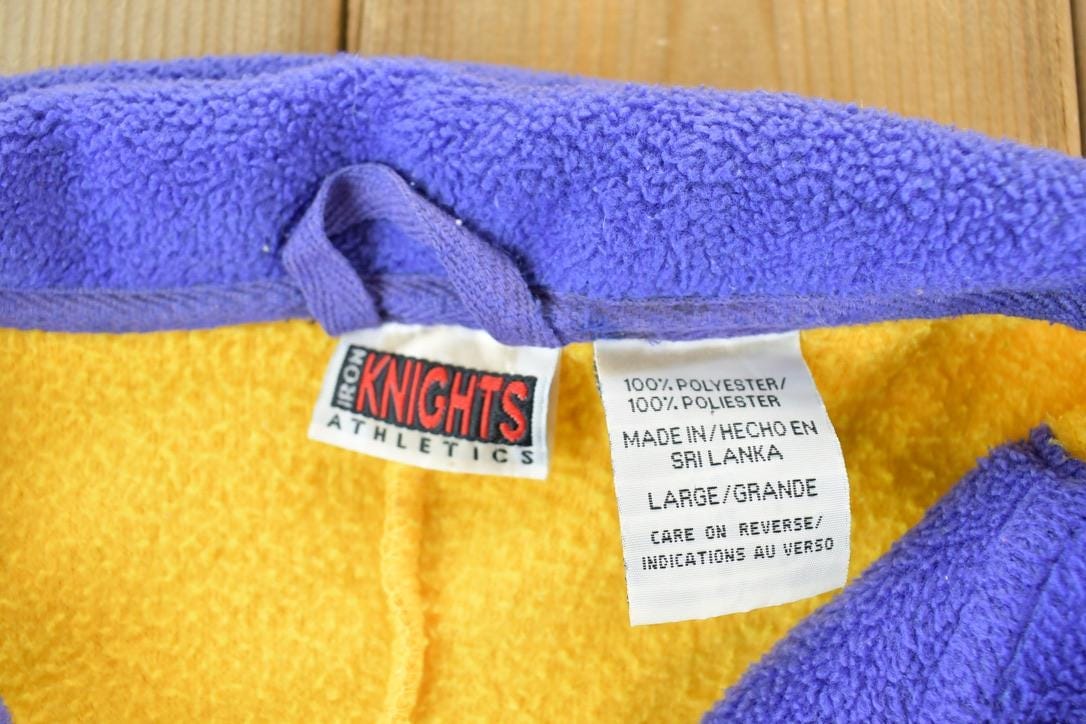 Vintage 1990s Minnesota Vikings Fleece NFL Sweater Men's Large - Image 4