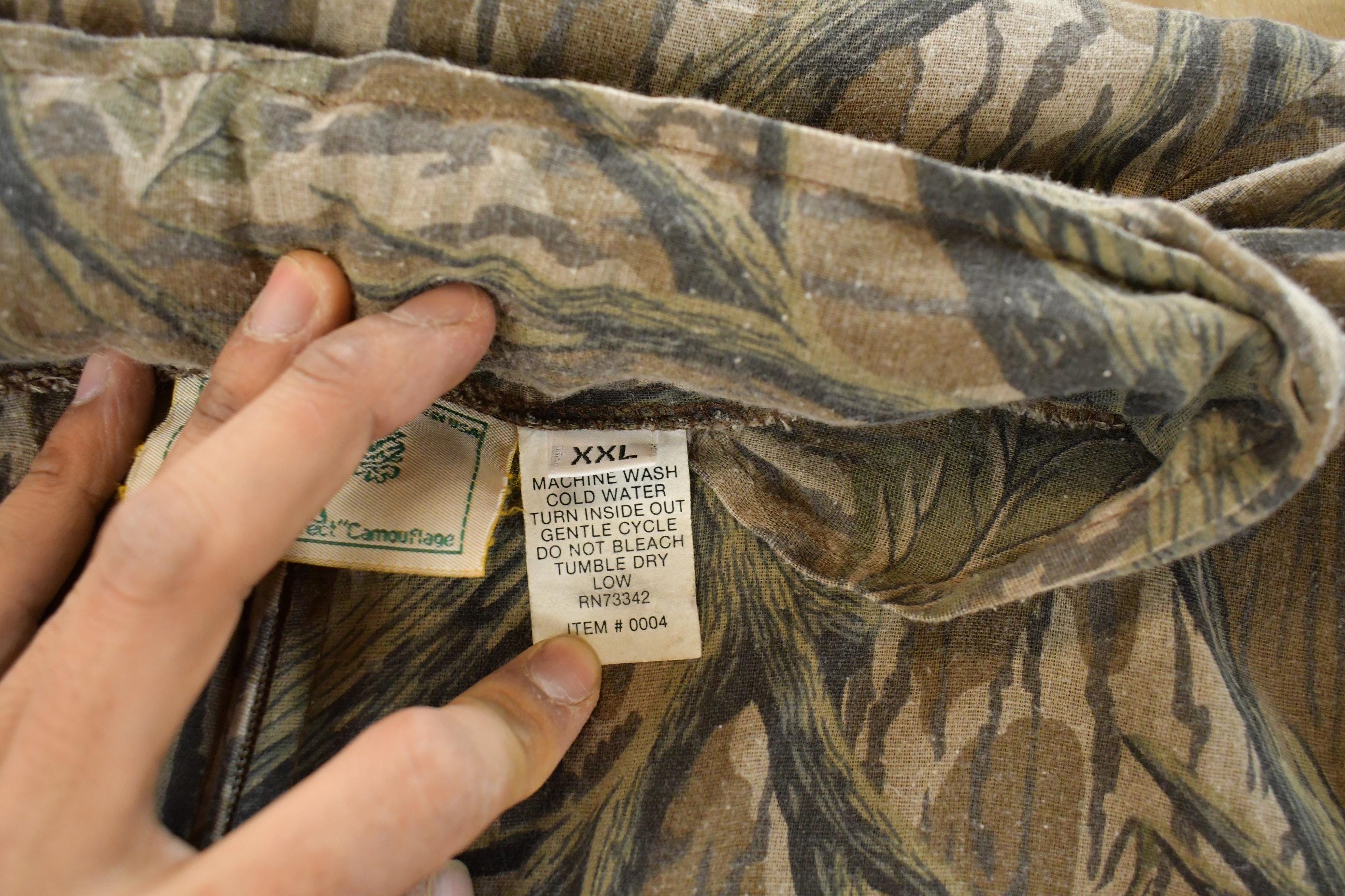 Vintage 1990s Mossy Oak All Over Print Lightweight Tree Camo Jacket Men's 2XL - Image 5