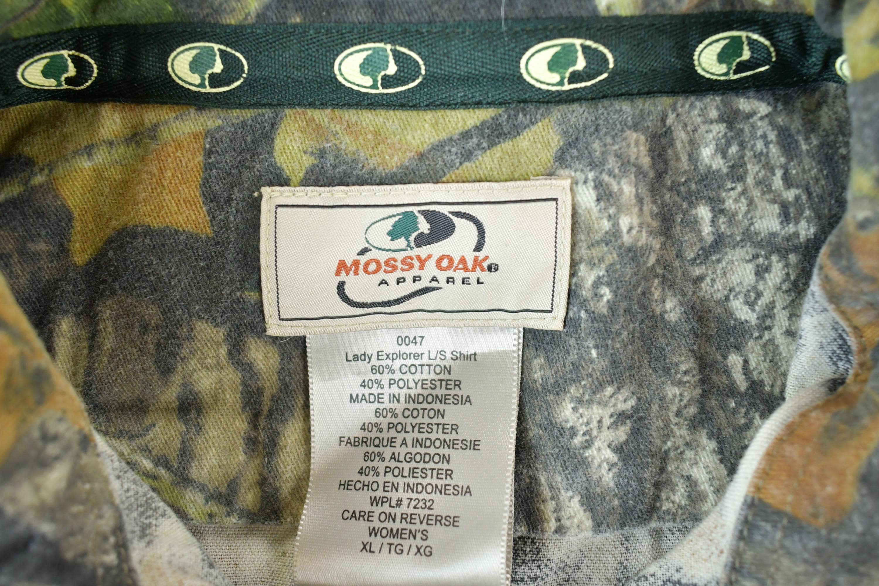 Vintage 1990s Mossy Oak Apparel Realtree Camo Button Up Shirt Women's XL - Image 5