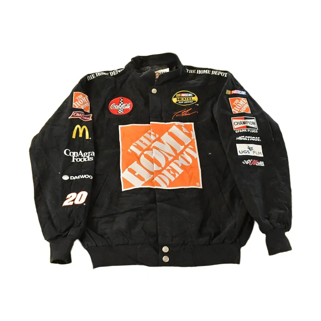 Vintage 1990s NASCAR Tony Stewart Home Depot Racing Jacket Men's M