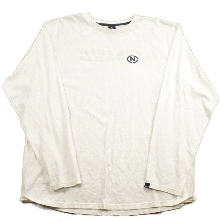 Vintage 1990s Nautica Jean Company Graphic T-Shirt Men's 2XL