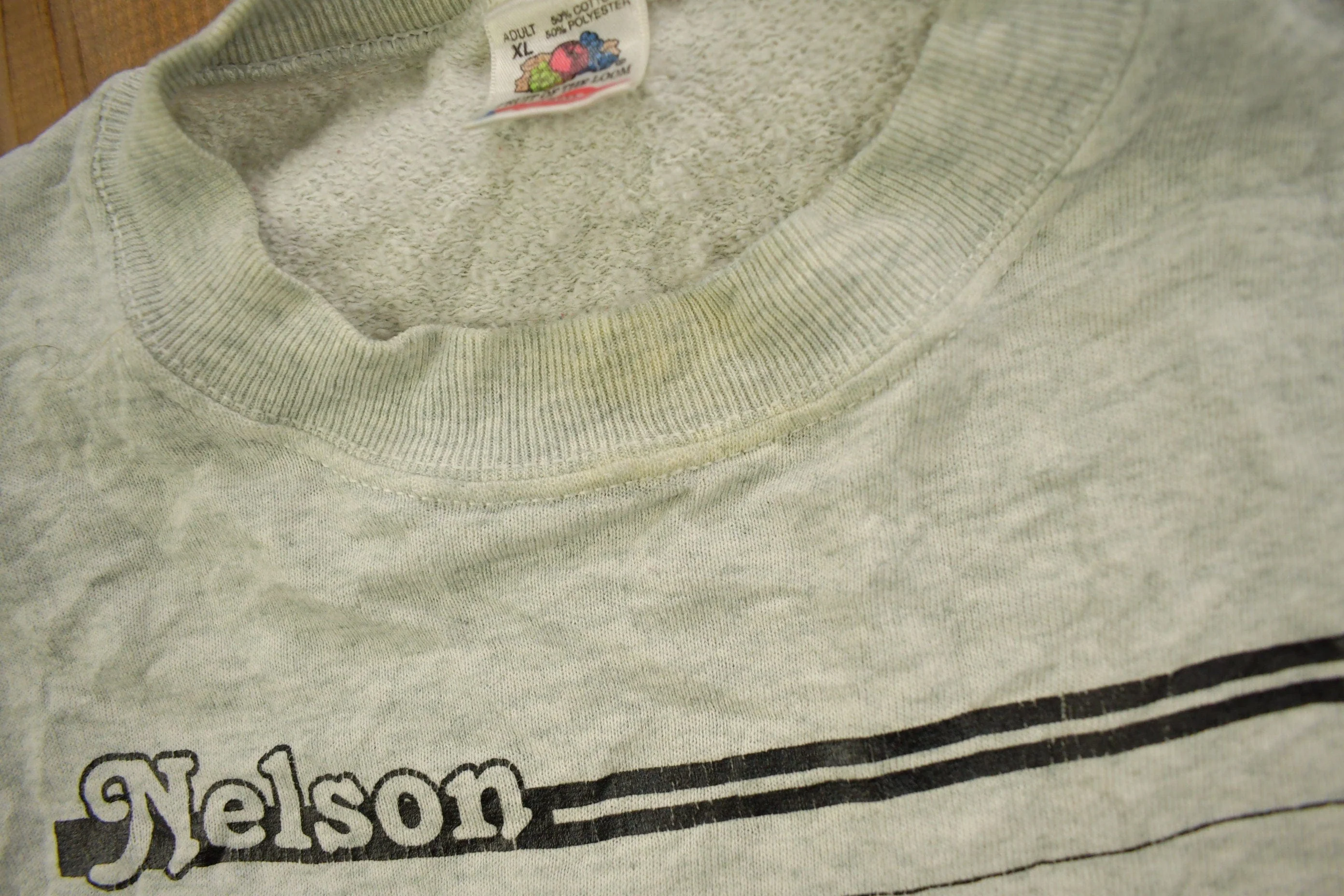 Vintage 1990s Nelson "Best Of The Good Life" Graphic Crewneck Sweatshirt Men's Large - Image 5