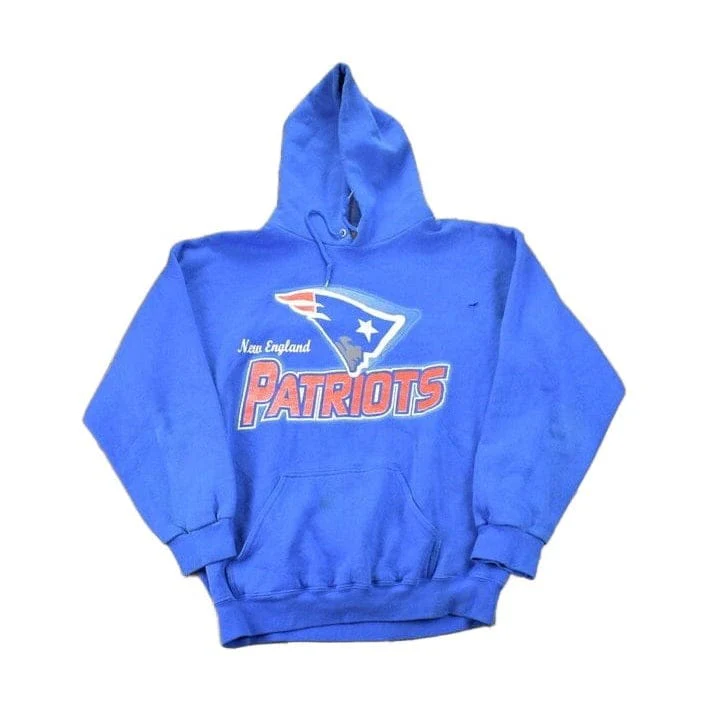 Vintage 1990s New England Patriots NFL Graphic Hoodie Men's Large