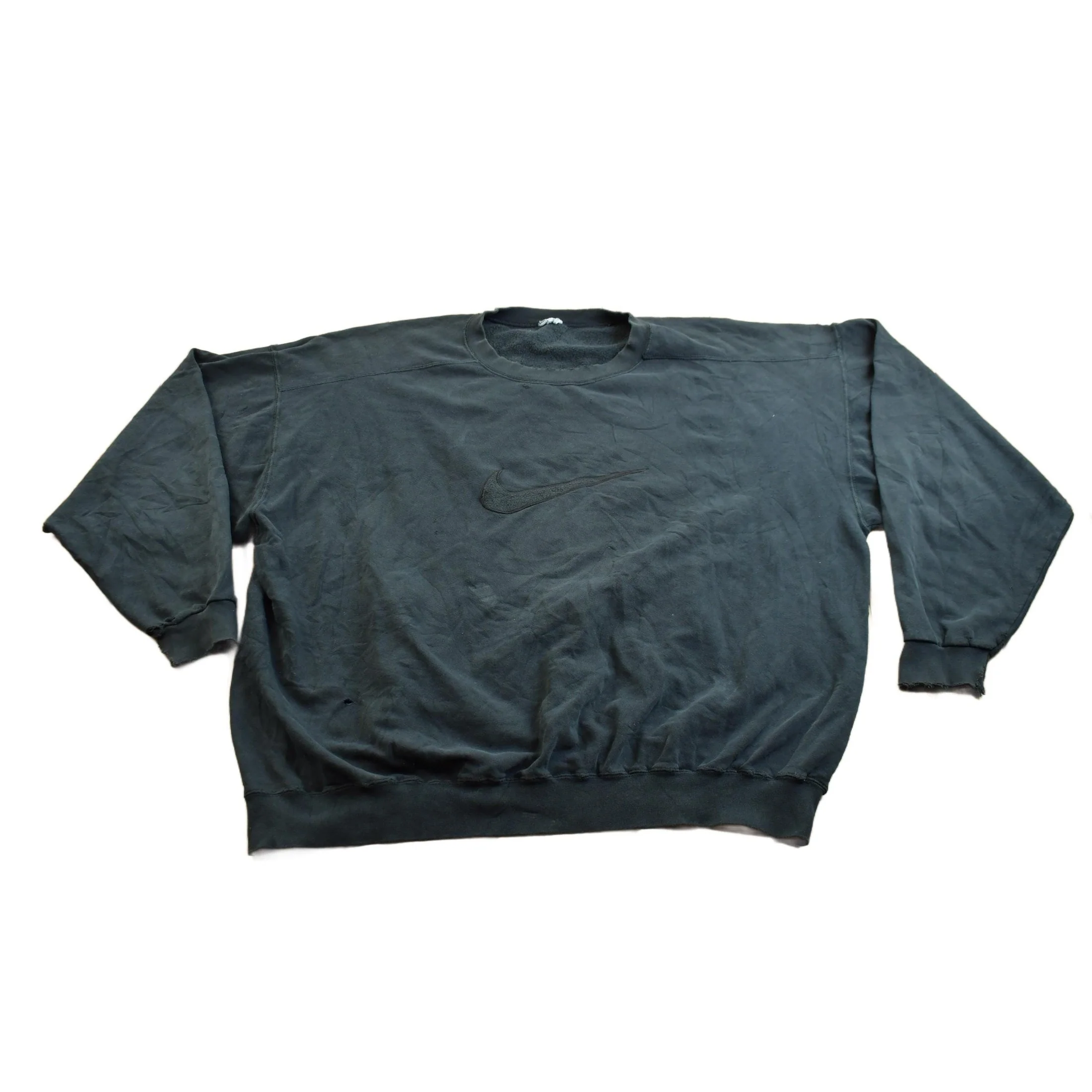 Vintage 1990s Nike Embroidered Swoosh Crewneck Sweatshirt Men's 3XL