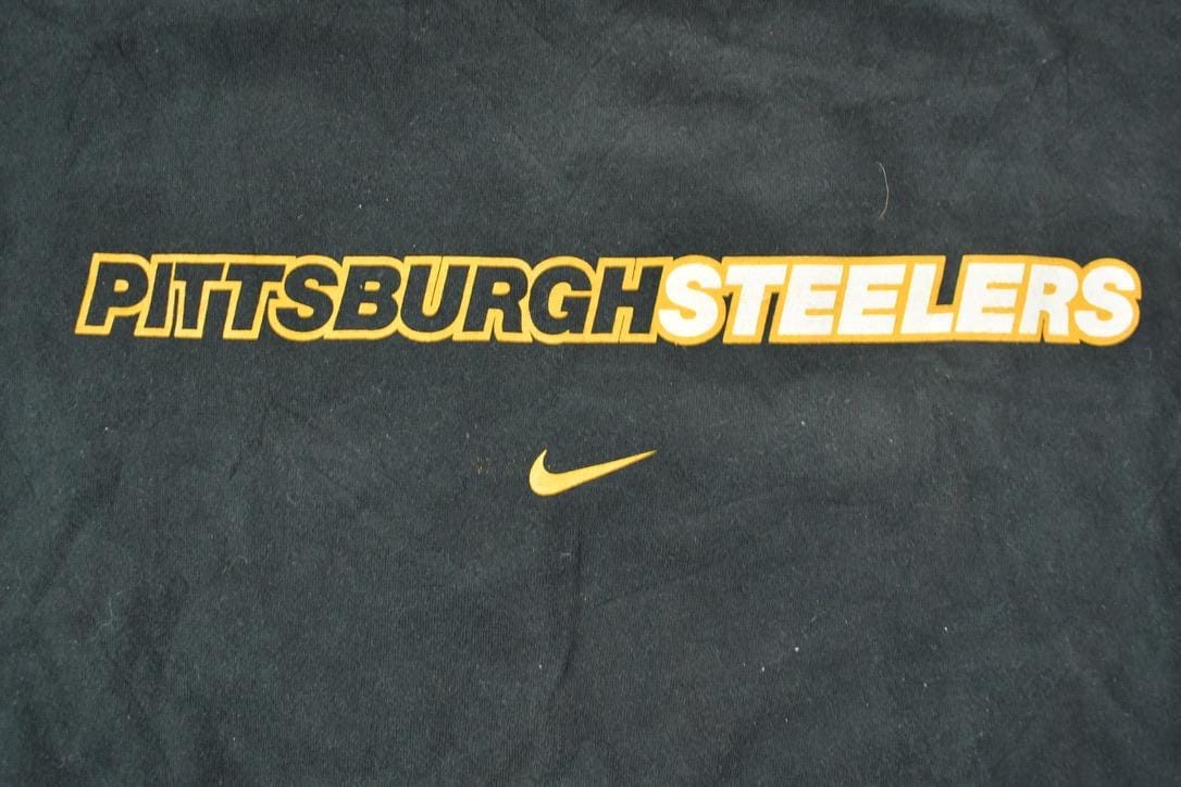 Vintage 1990s Nike Pittsburgh Steelers NFL Graphic T-Shirt Men's 2XL - Image 5