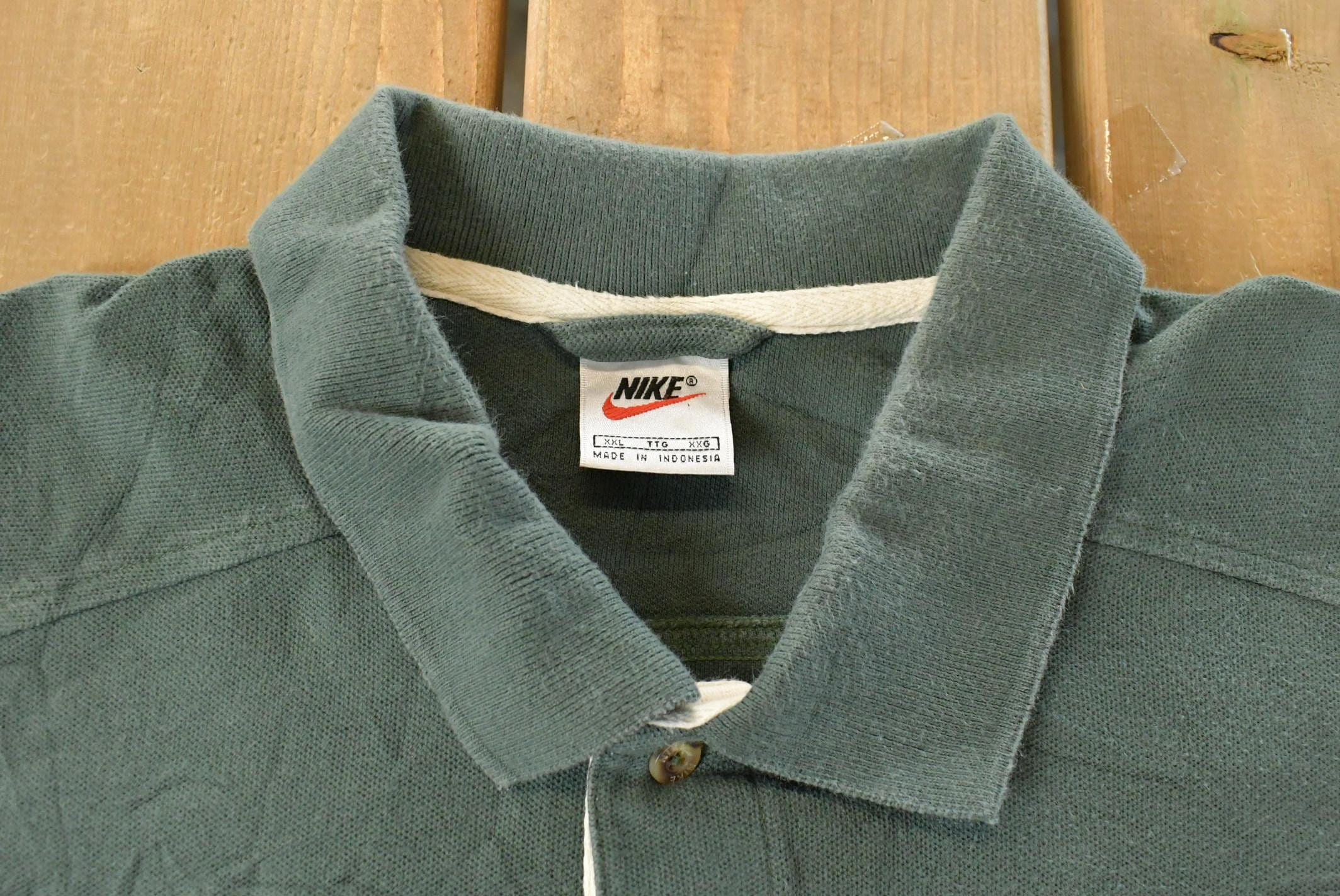Vintage 1990s Nike Polo Shirt Mens 2XL - Image 4
