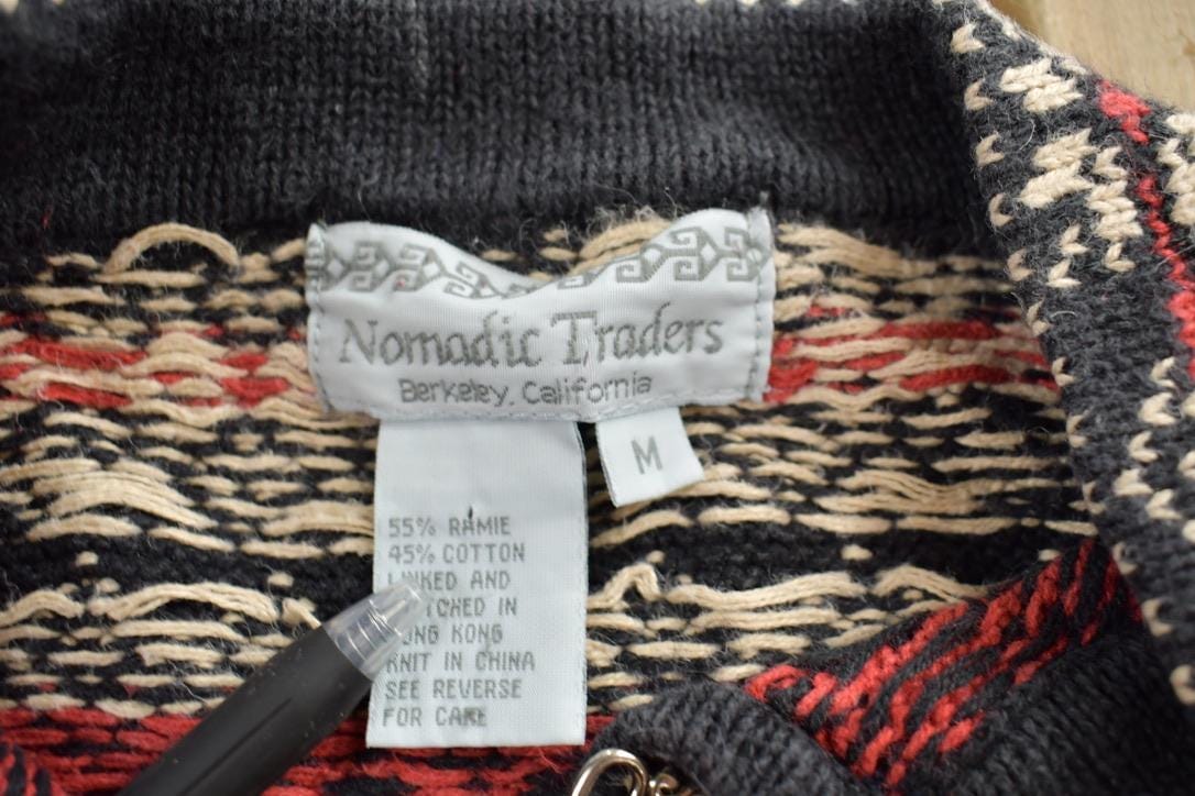 Vintage 1990s Nordic Knit Sweater Apres Ski Women's S - Image 3