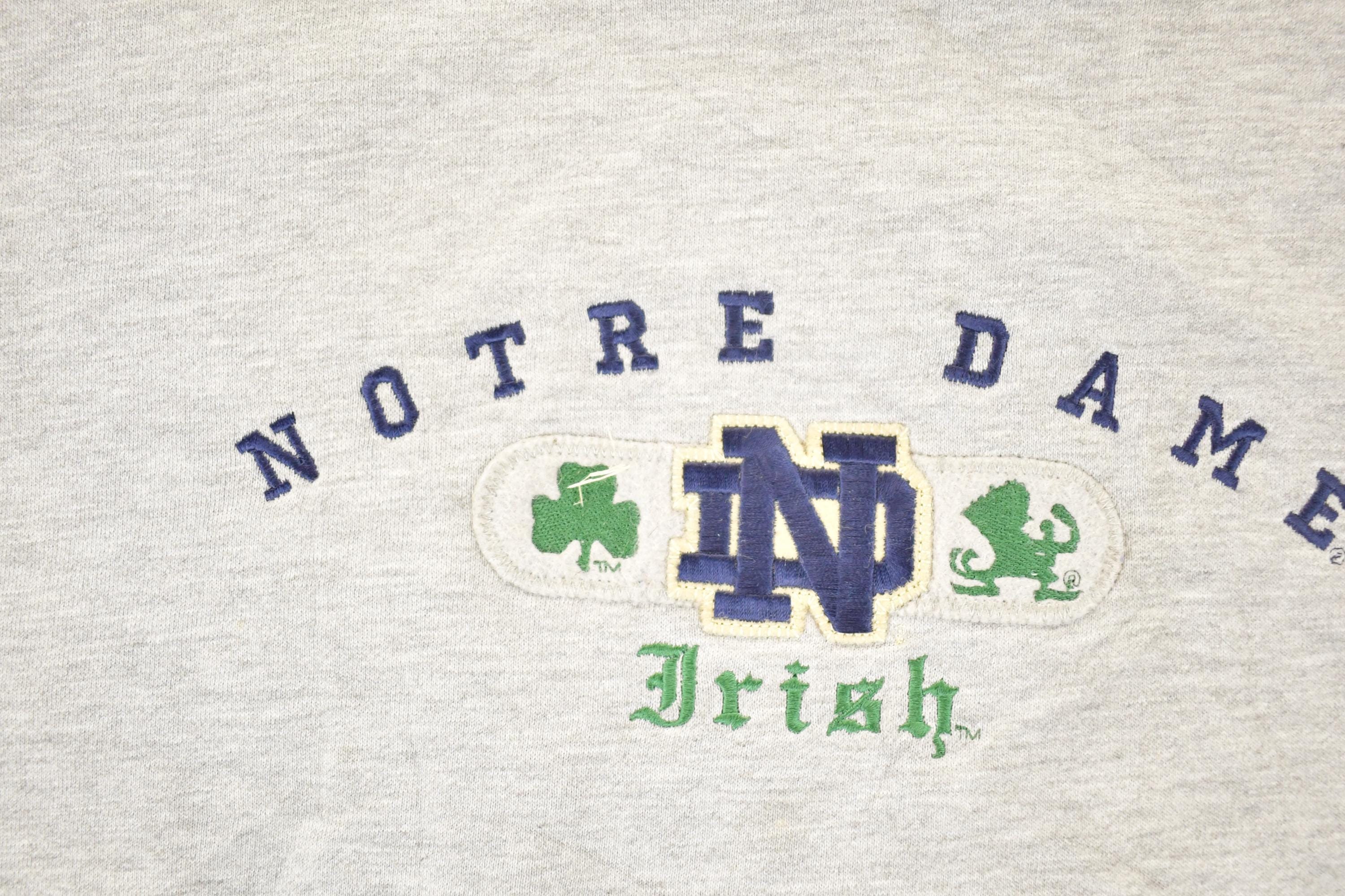 Vintage 1990s Notre Dame University Crewneck Mens L - Image 3
