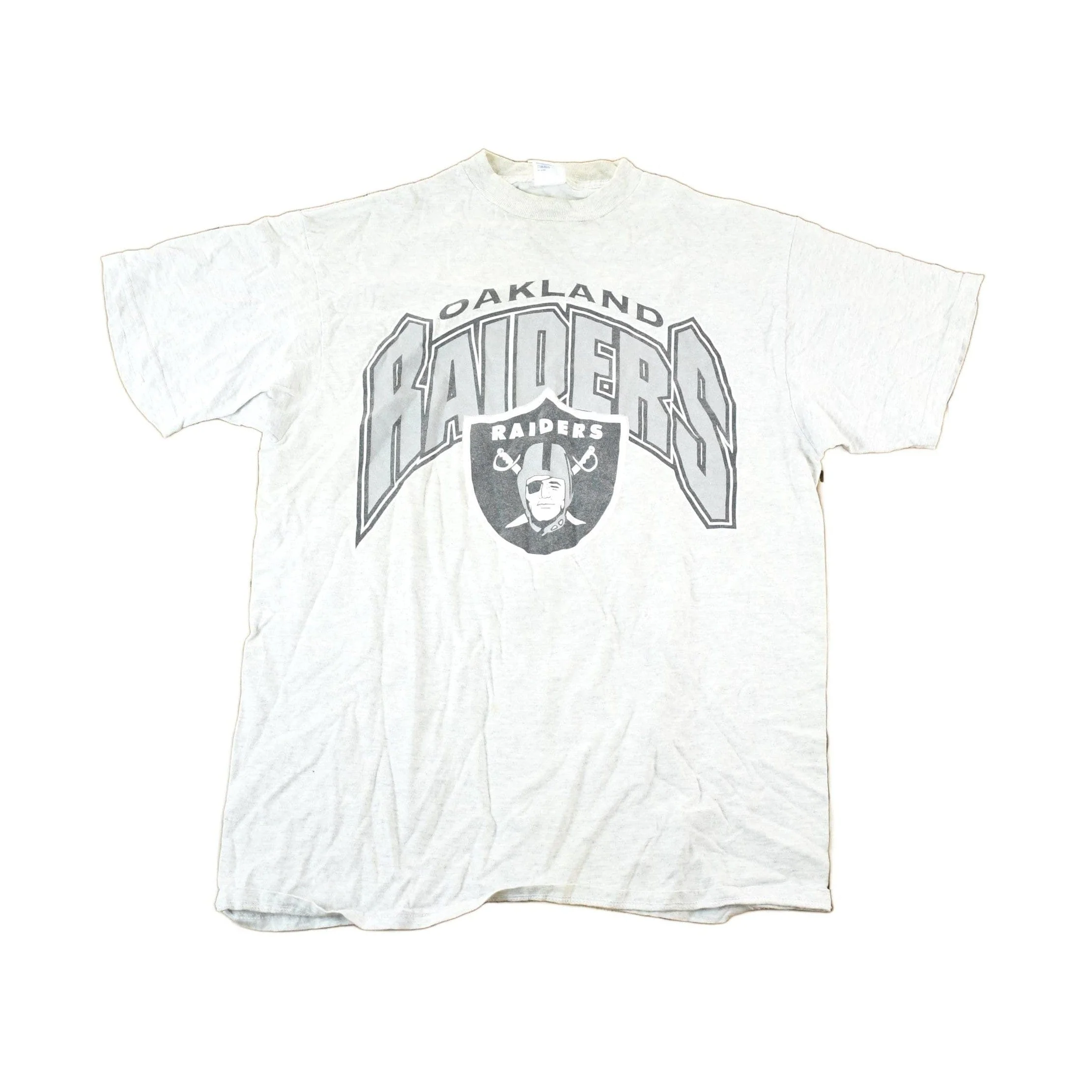 Vintage 1990s Oakland Raiders NFL Graphic T-Shirt Mens M