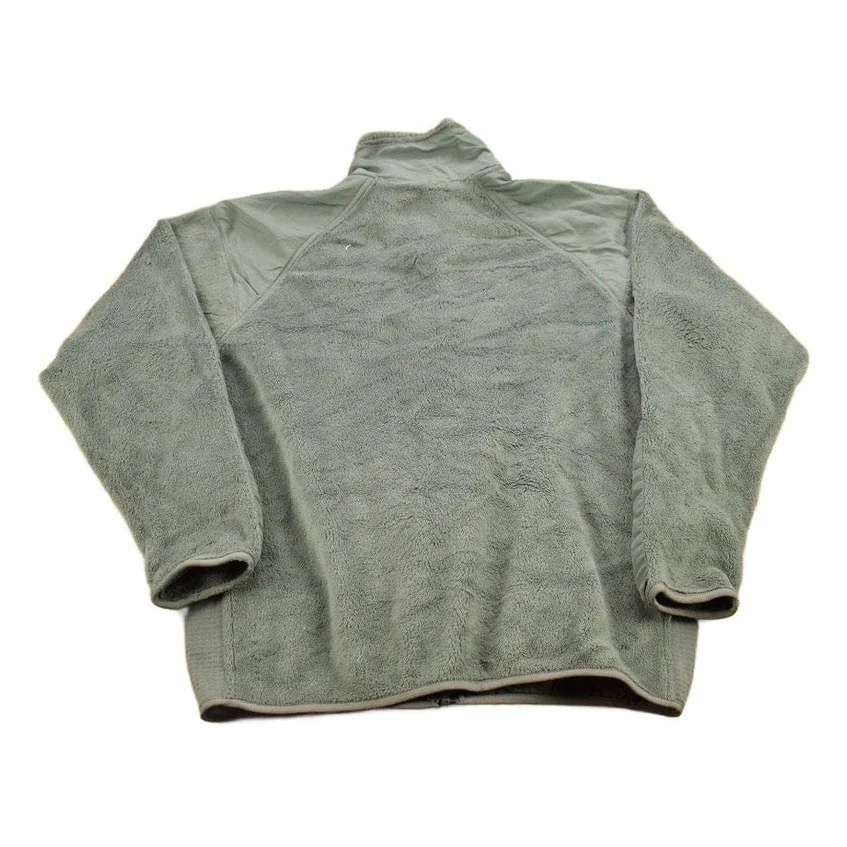 Vintage 1990s Official Army Issue Zip Up Fleece Sweater - Image 2