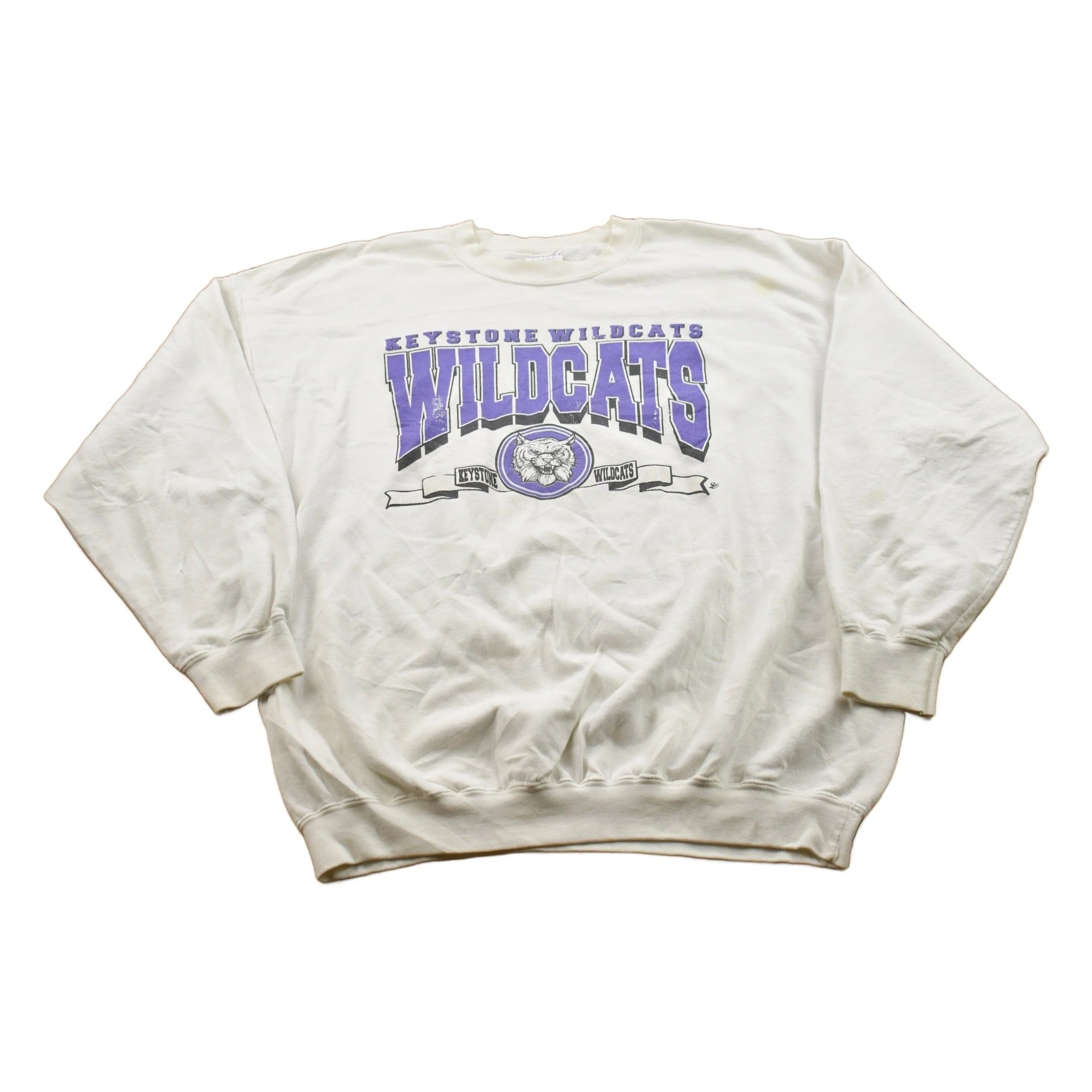Vintage 1990s Ohio Keystone Wildcats Crewneck Sweatshirt Men's XL